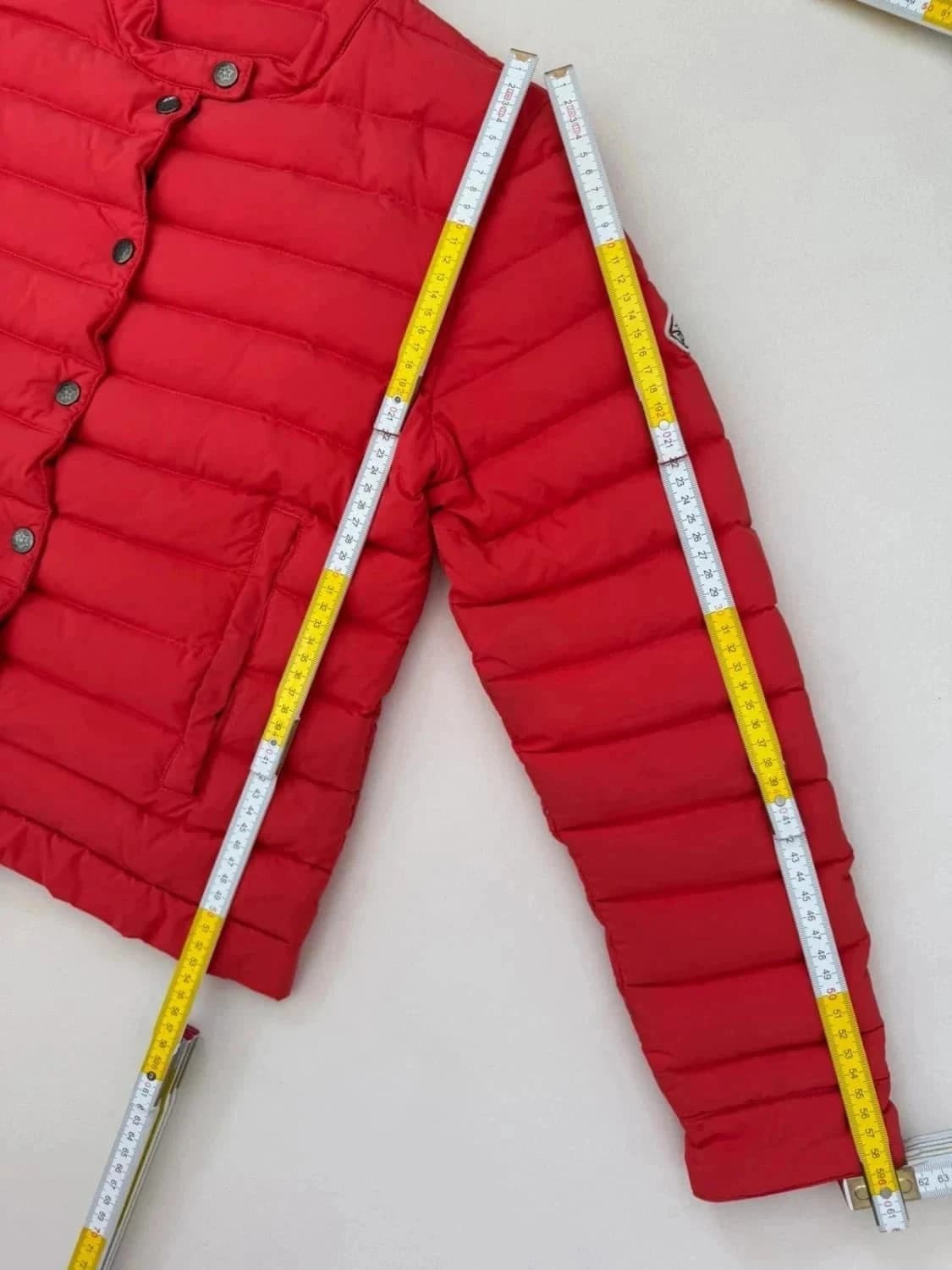 Doudoune Pyrenex rouge duvet taille 38 - Photo 15/15