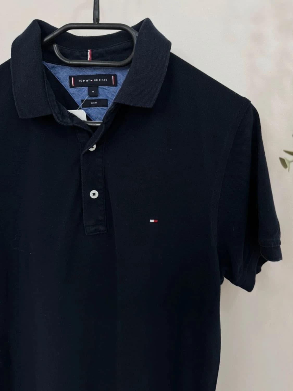 Polo coton Tommy Hilfiger bleu marine slim fit homme taille M - FP251231 - Photo 3/8