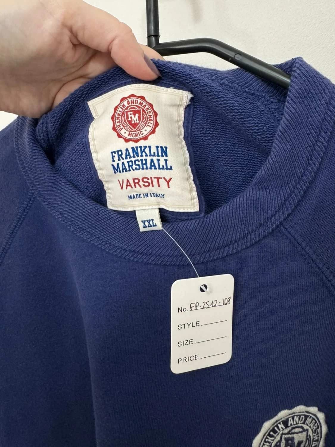 Sweatshirt Crewneck franklin marshall varsity violet taille XXL - FP2512108 - Photo 5/6