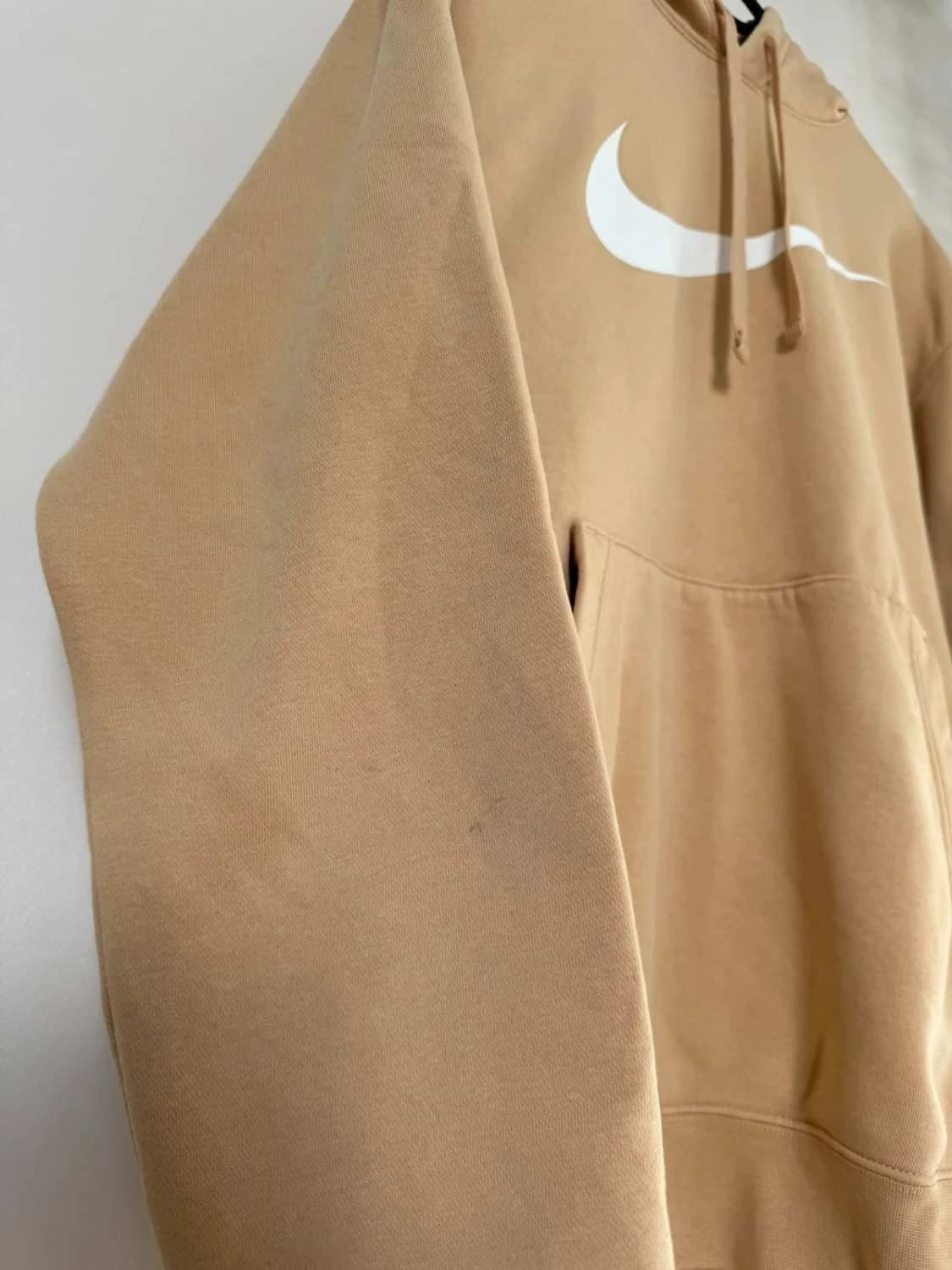 Sweat/Hoodie Nike beige à capuche logo swoosh bandes manches taille M - FP2512114 - Photo 5/9
