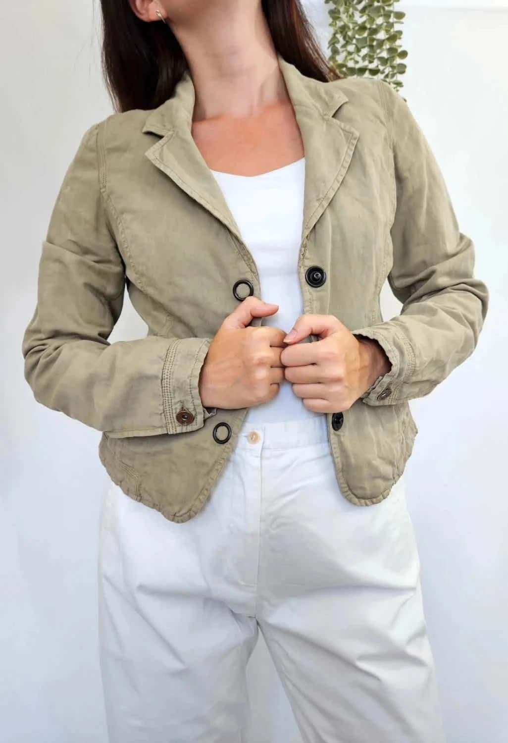 Veste blazer kaki I Code by IKKS taille 38 - Photo 1/9