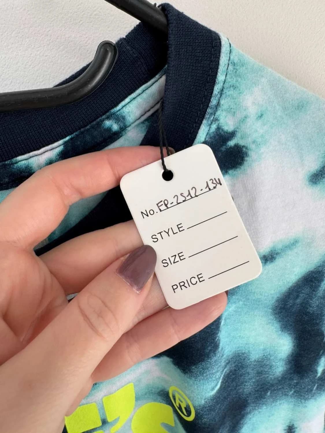 T-shirt coton tie dye Levi’s bleu vert logo poitrine taille XS - FP2512134 - Photo 6/7