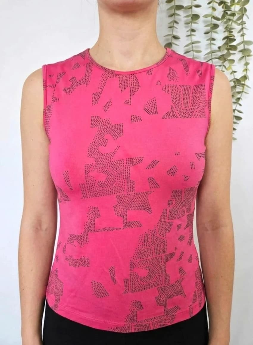 Débardeur rose Versace Jeans Couture taille M - Photo 1/9