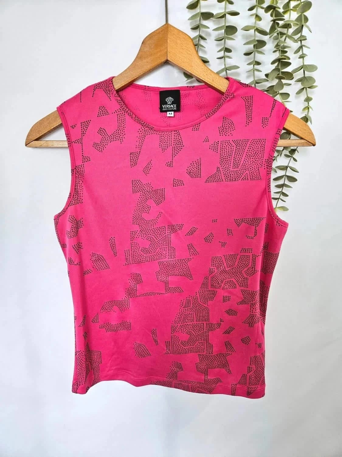 Débardeur rose Versace Jeans Couture taille M - Photo 2/9