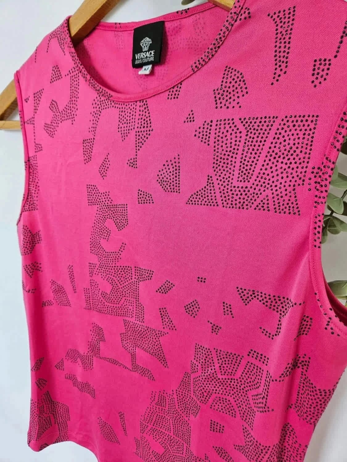 Débardeur rose Versace Jeans Couture taille M - Photo 3/9