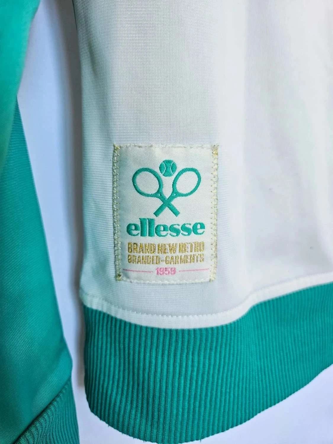 Veste survêtement rétro Ellesse vert blanc taille XS homme - Photo 6/13