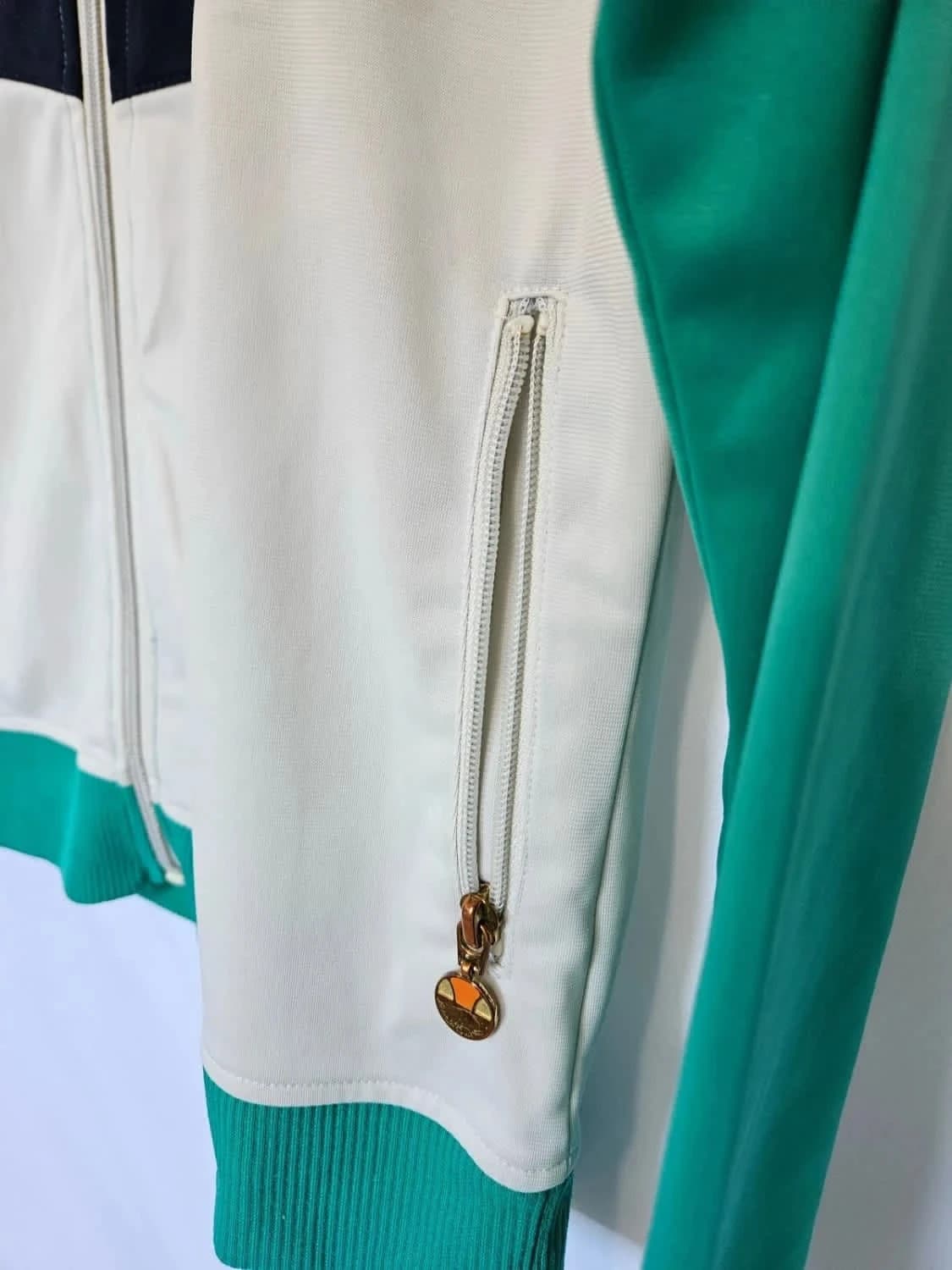Veste survêtement rétro Ellesse vert blanc taille XS homme - Photo 10/13