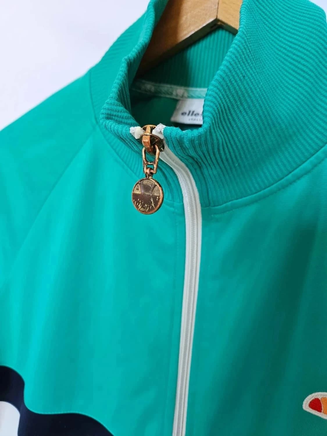 Veste survêtement rétro Ellesse vert blanc taille XS homme - Photo 11/13