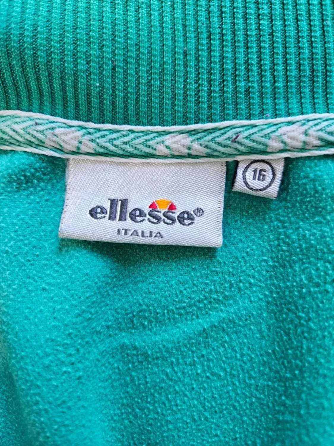 Veste survêtement rétro Ellesse vert blanc taille XS homme - Photo 12/13