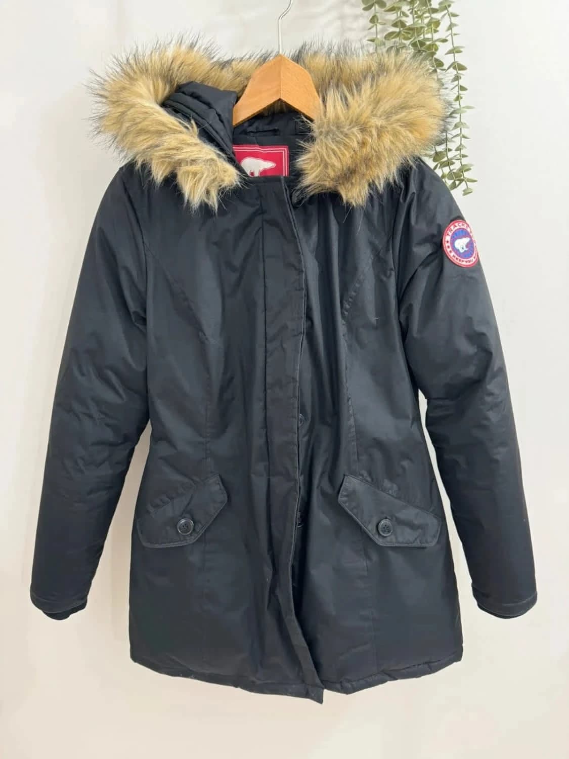 Parka noire avec capuche Tracks taille M - Photo 3/10