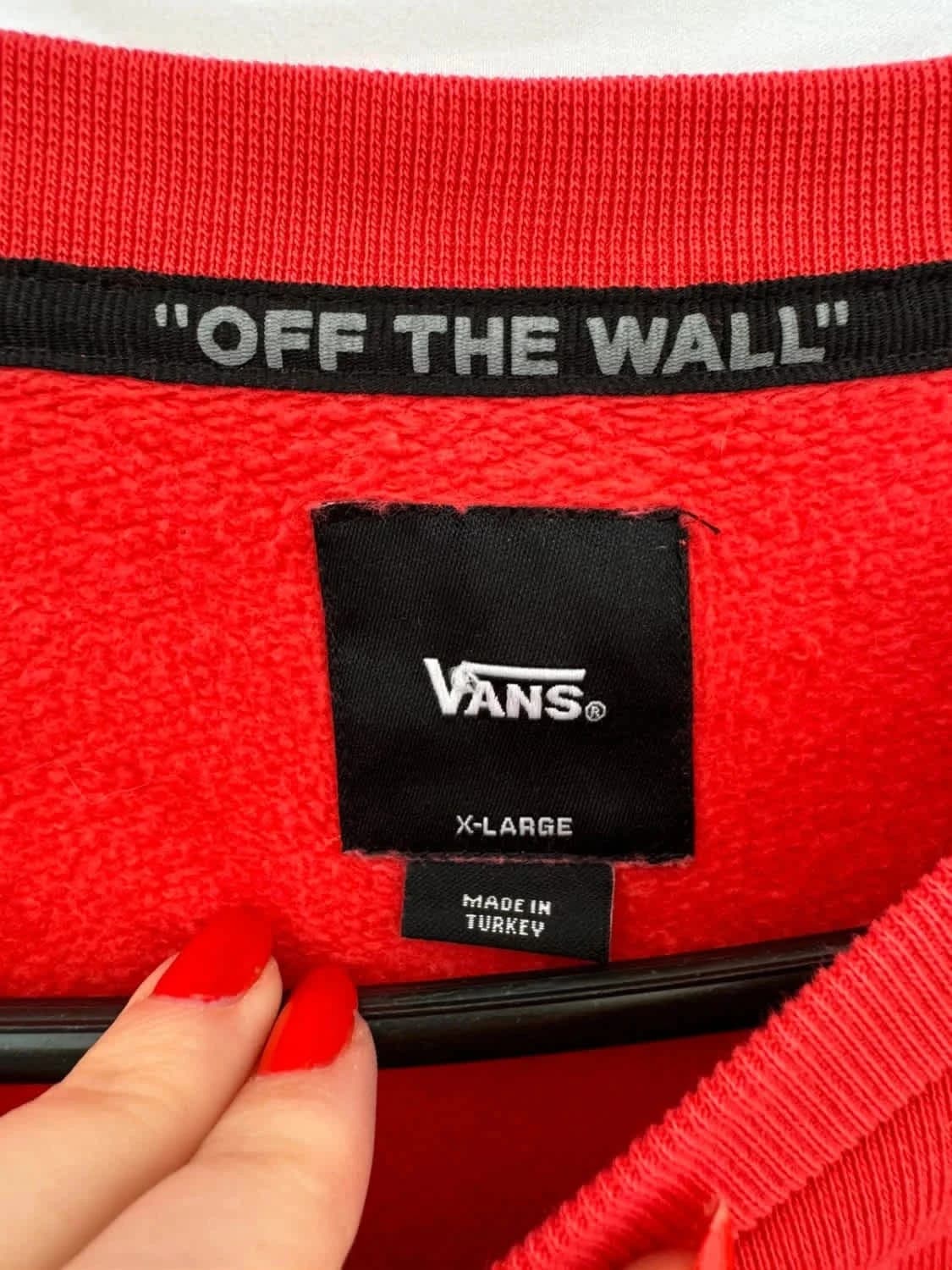 Sweat/Crewneck rouge Vans taille XL - Photo 4/8