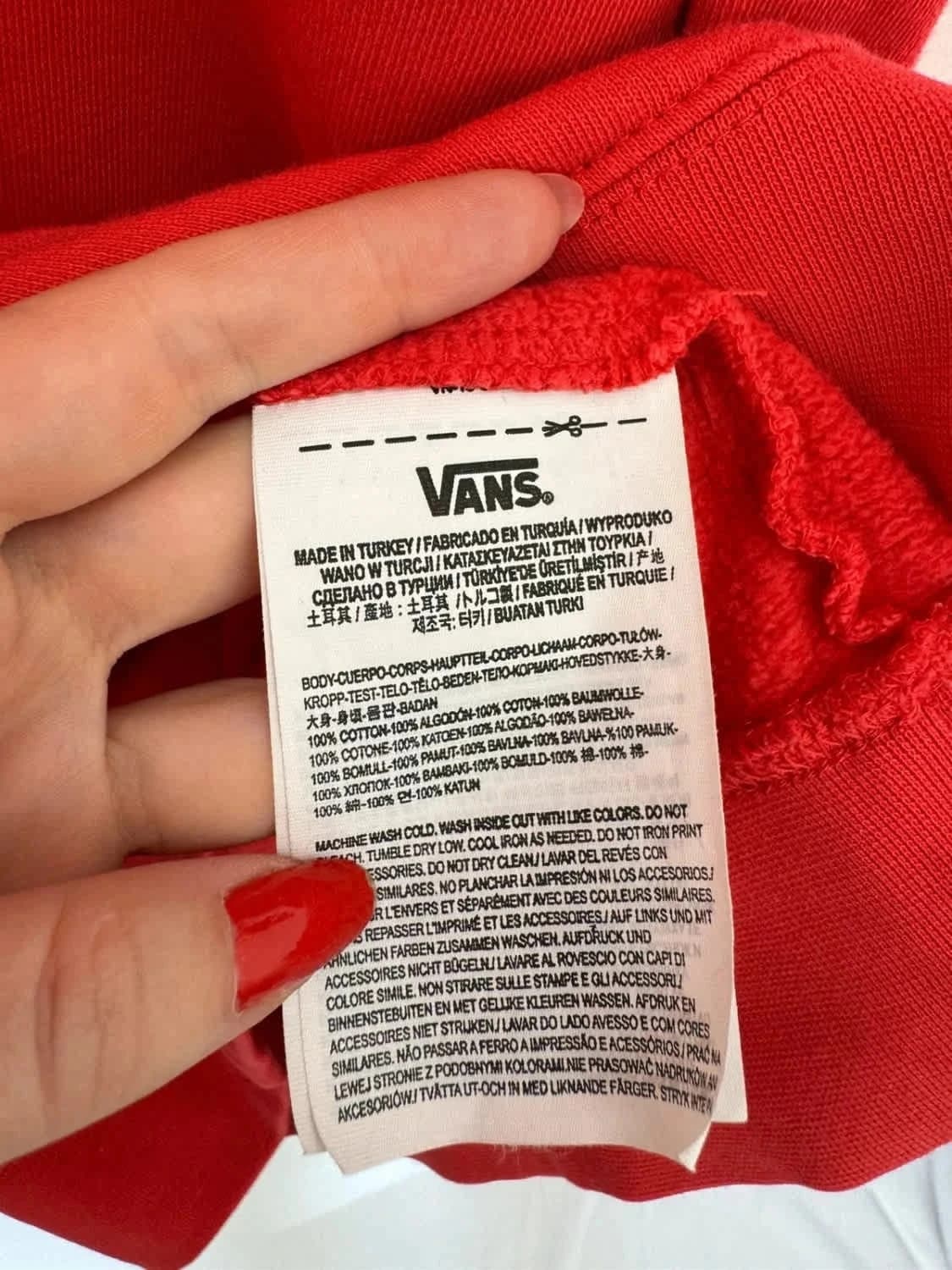 Sweat/Crewneck rouge Vans taille XL - Photo 7/8