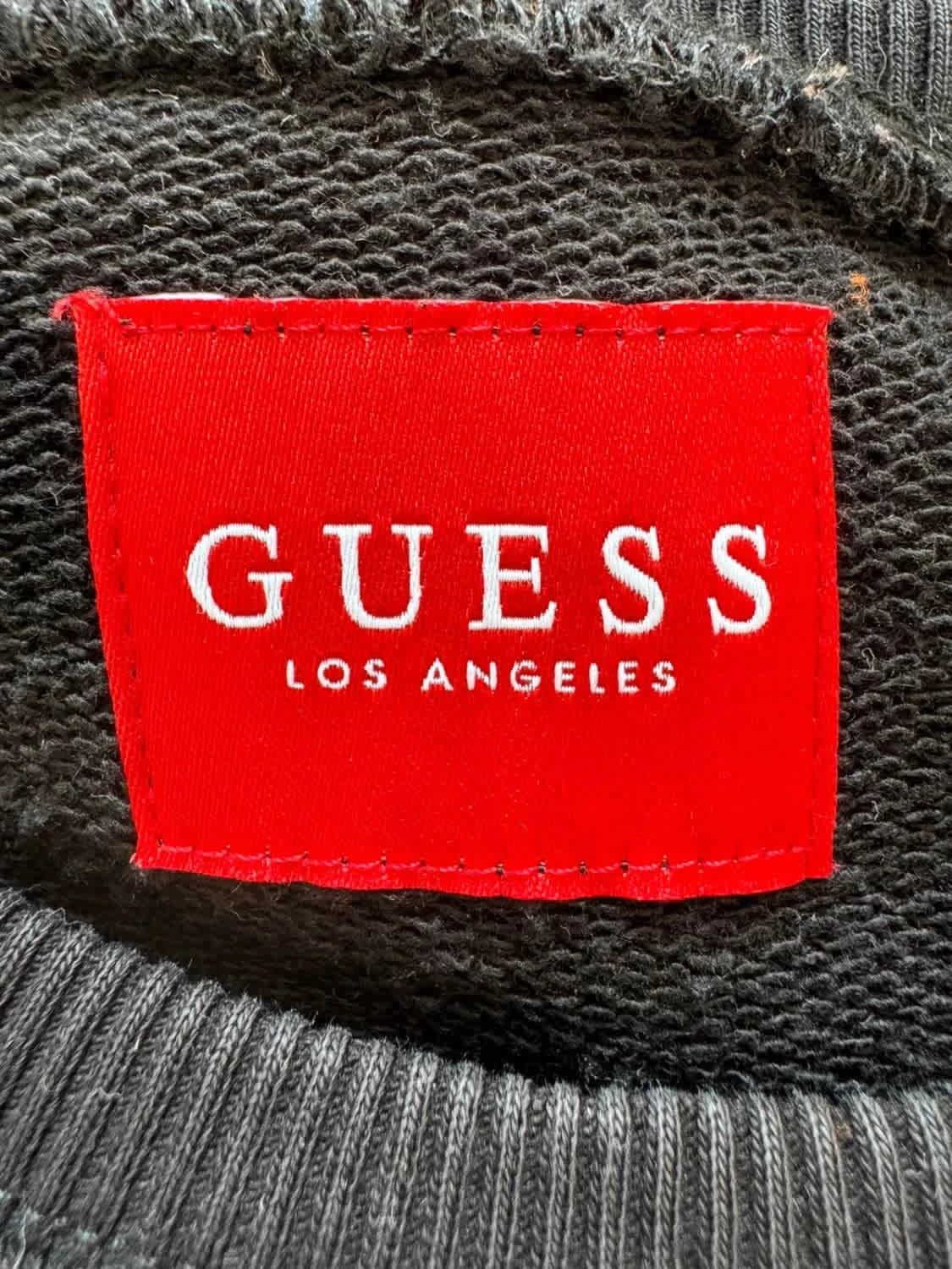 Sweat crewneck noir Guess taille M - Photo 4/6