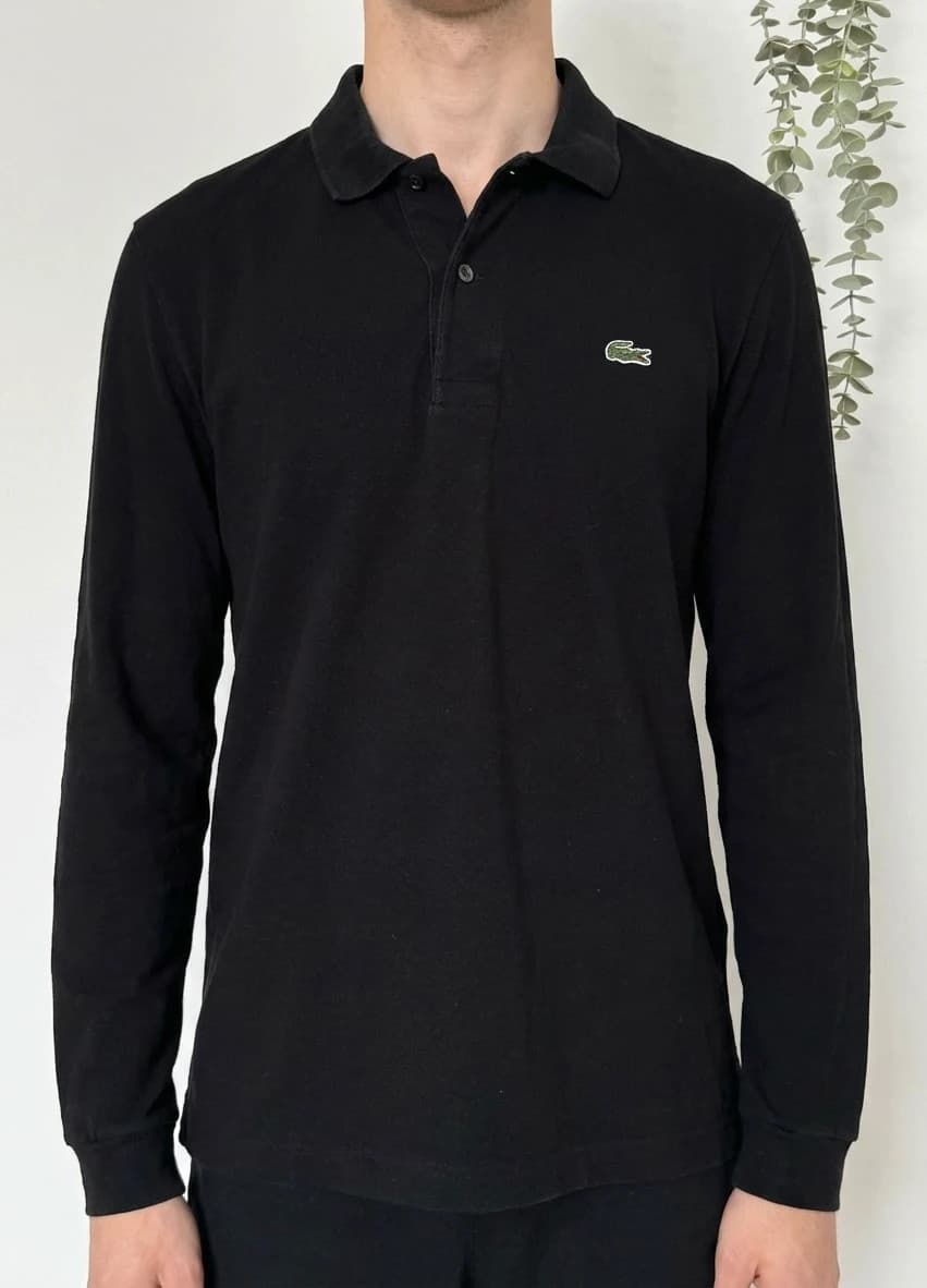 Polo manches longues Lacoste noir classique taille 3/S - FP260228 - Photo 1/8
