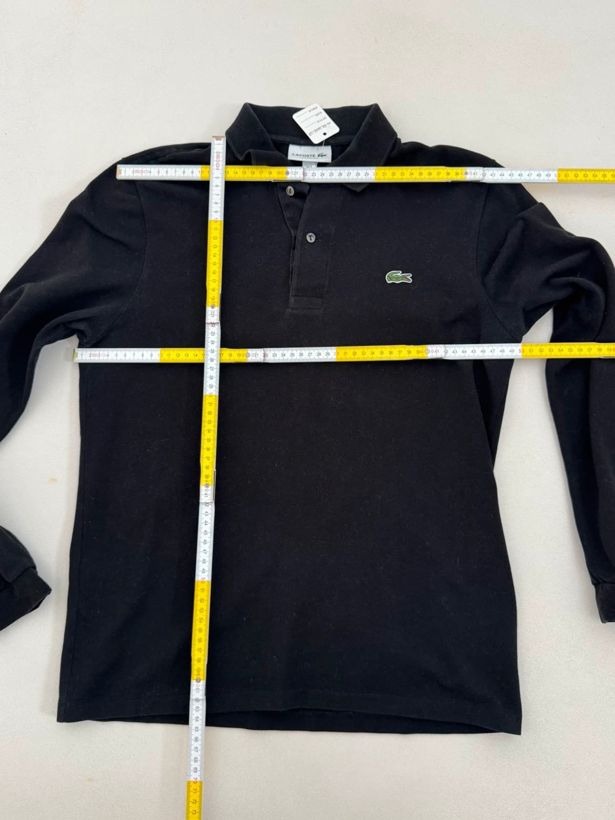 Polo manches longues Lacoste noir classique taille 3/S - FP260228 - Photo 8/8