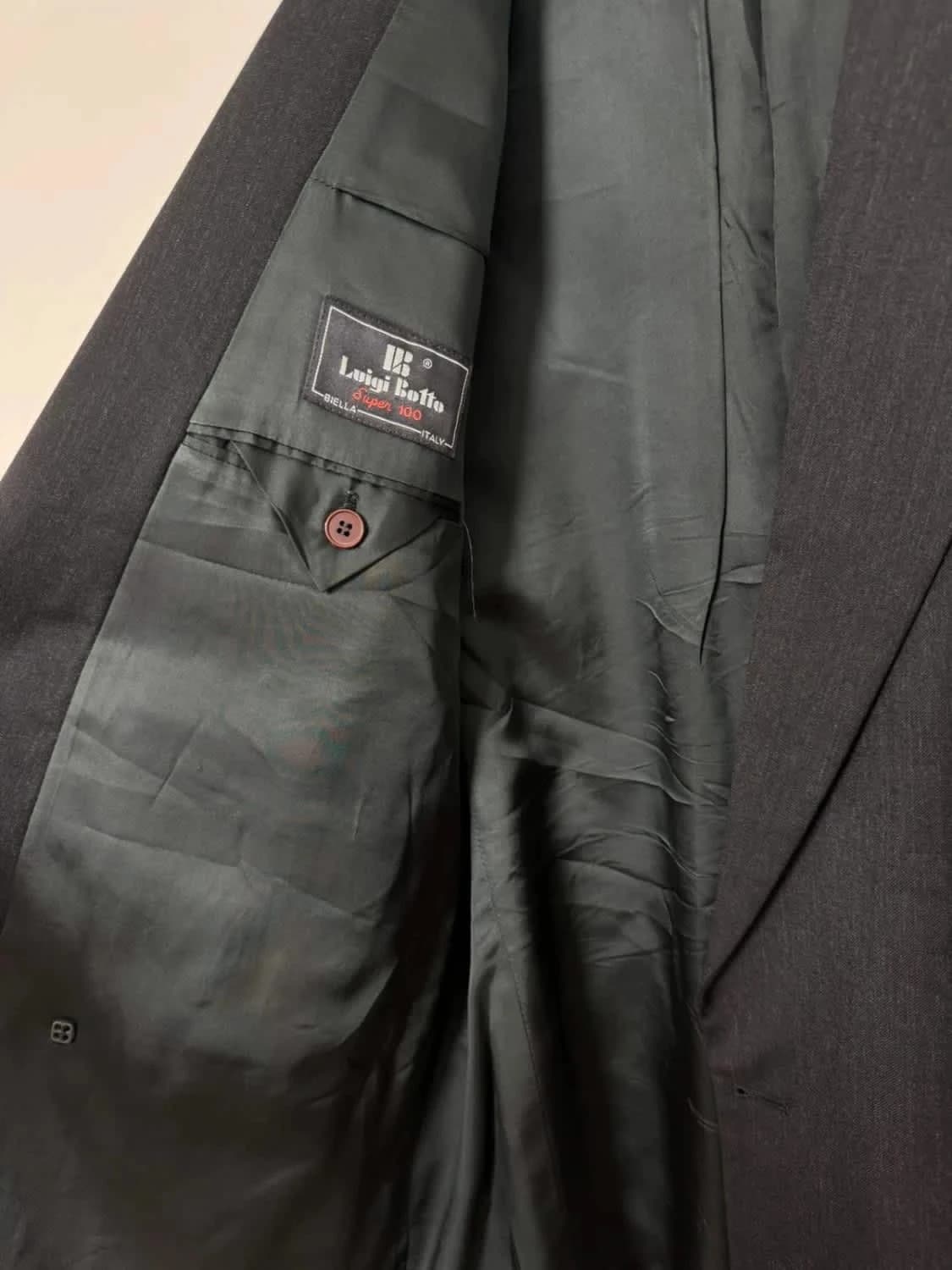 Veste croisée/Blazer Daniel Hechter 100% laine super 100 Luigi Botto taille 52/XL - Photo 4/7