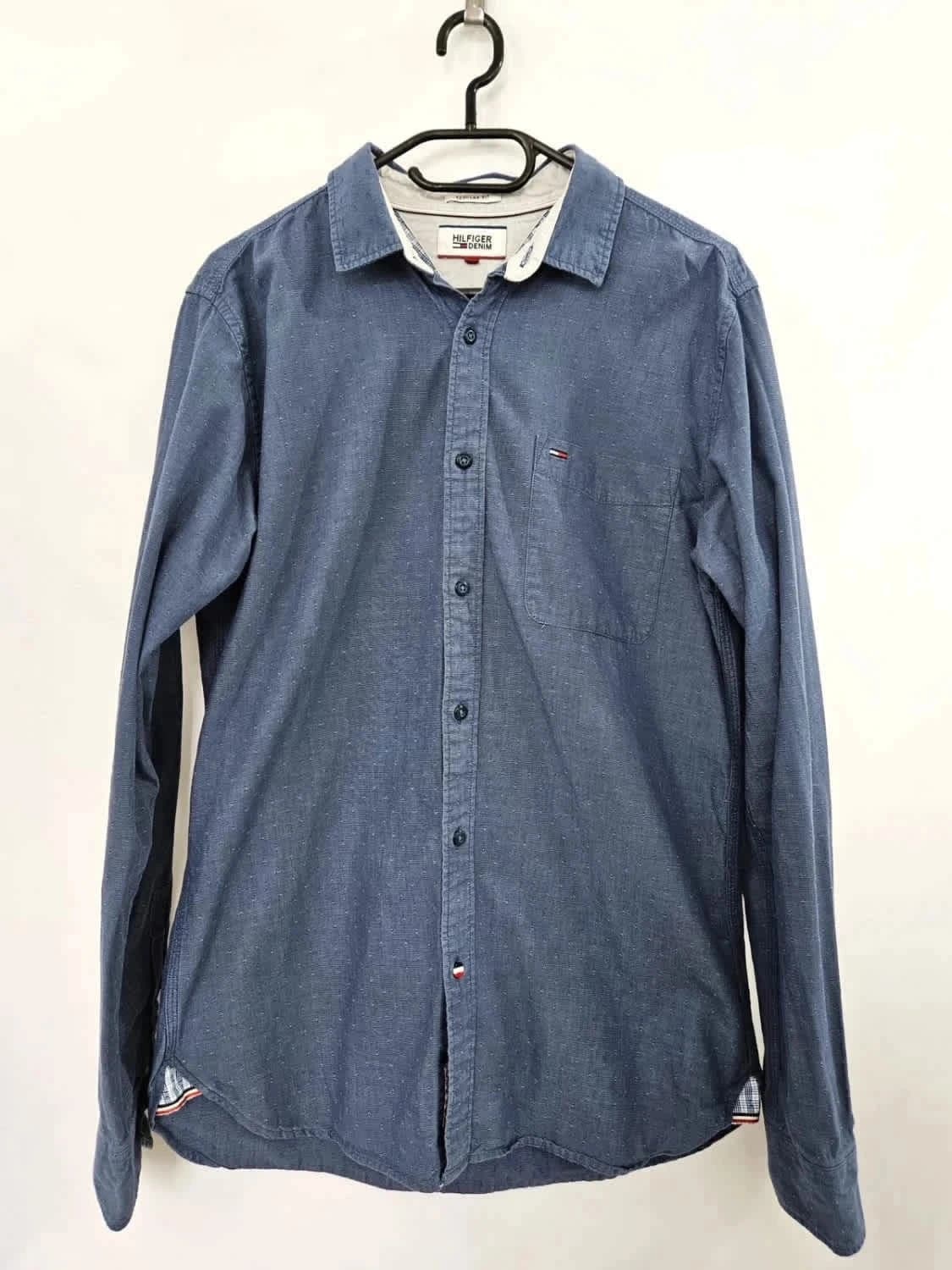 Chemise bleue Tommy Hilfiger taille M - Photo 3/9