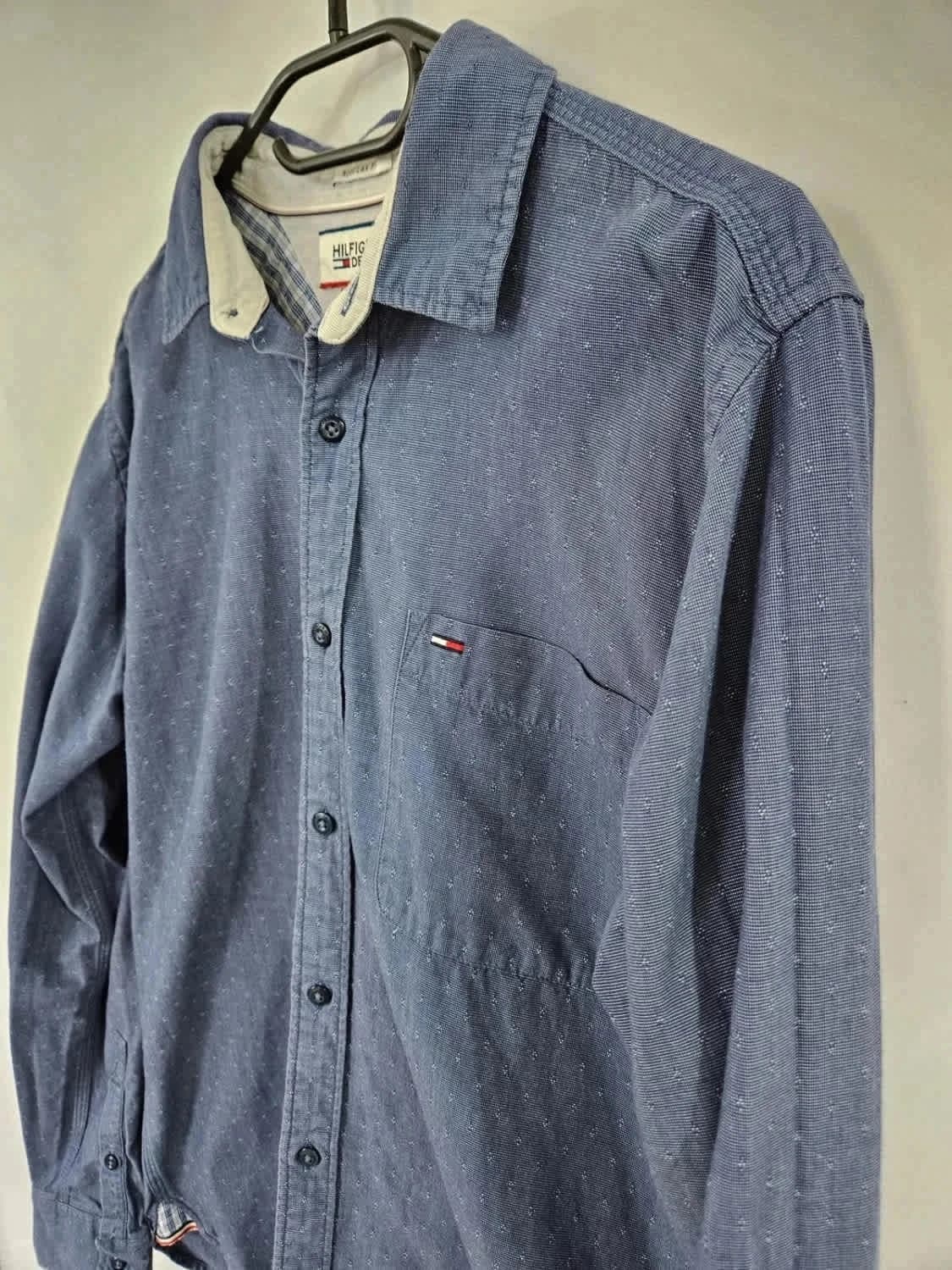 Chemise bleue Tommy Hilfiger taille M - Photo 6/9