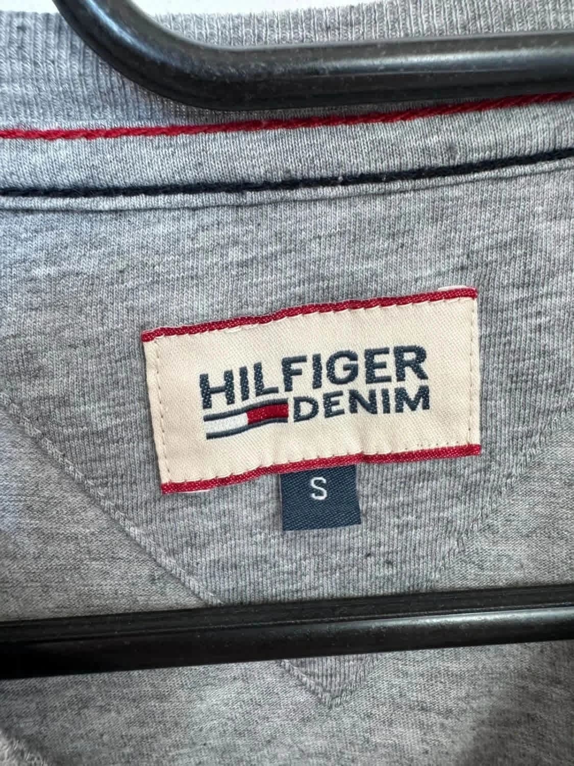 T-shirt gris logo brodé Tommy Hilfiger taille S - Photo 4/7