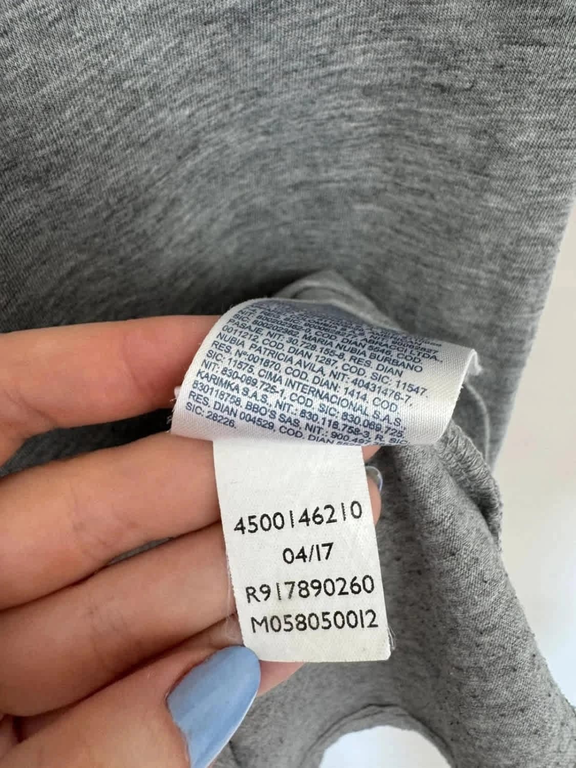 T-shirt gris logo brodé Tommy Hilfiger taille S - Photo 6/7