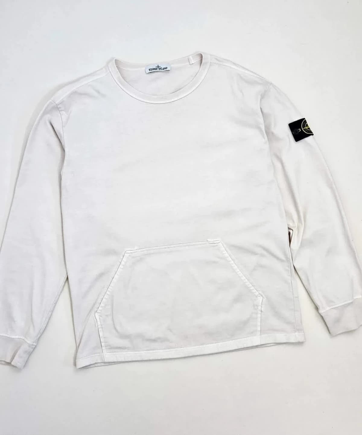 Sweat/Crewneck Stone Island blanc cassé taille XL - Photo 2/9