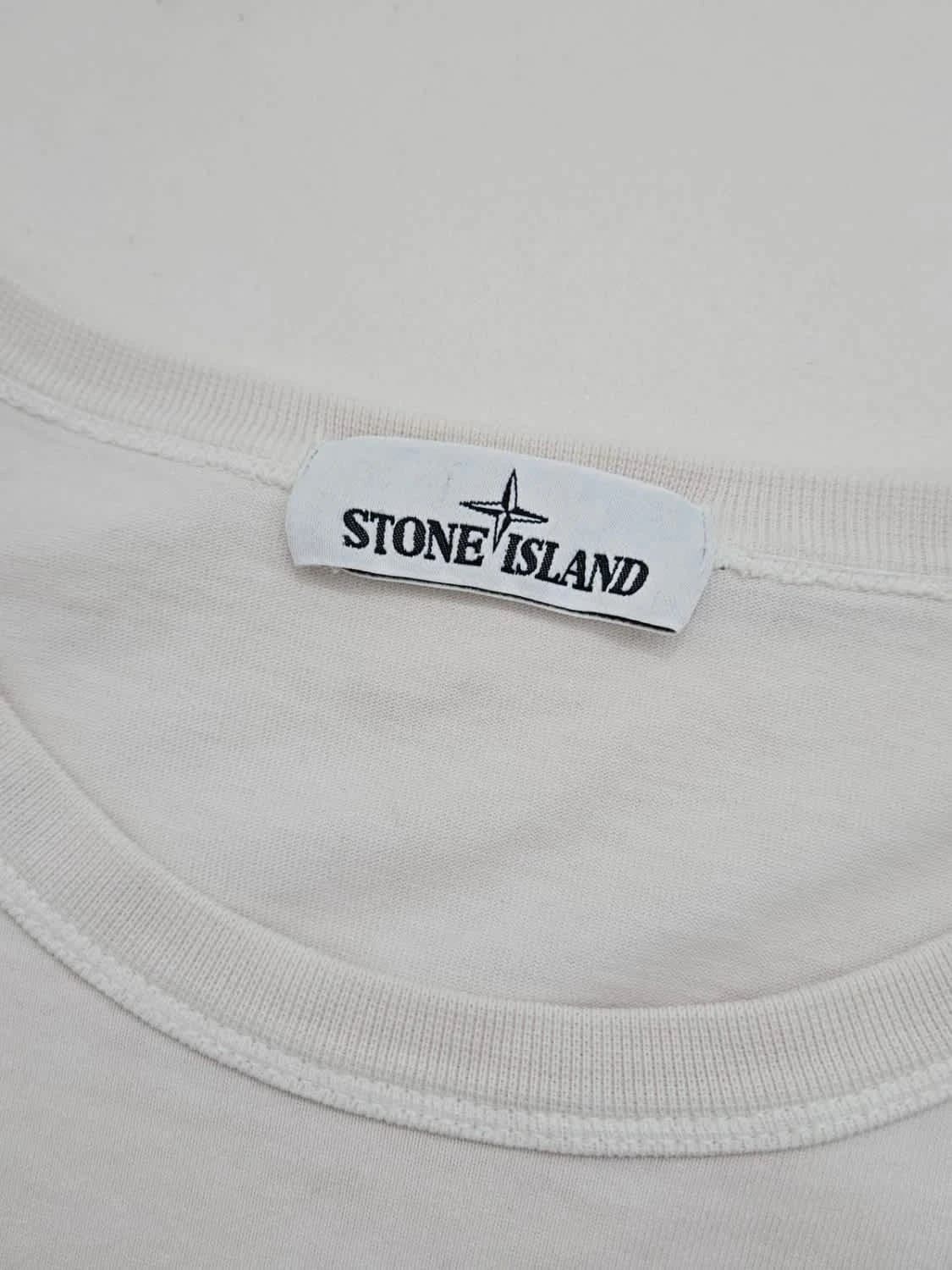 Sweat/Crewneck Stone Island blanc cassé taille XL - Photo 3/9