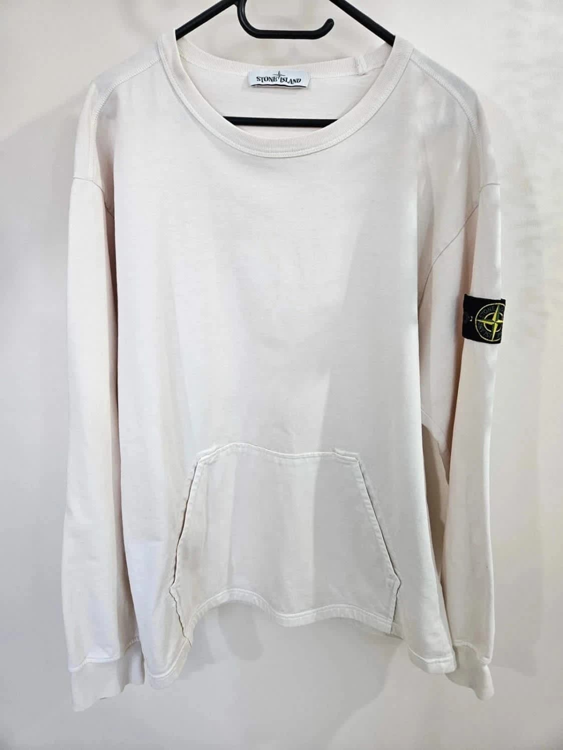 Sweat/Crewneck Stone Island blanc cassé taille XL - Photo 9/9