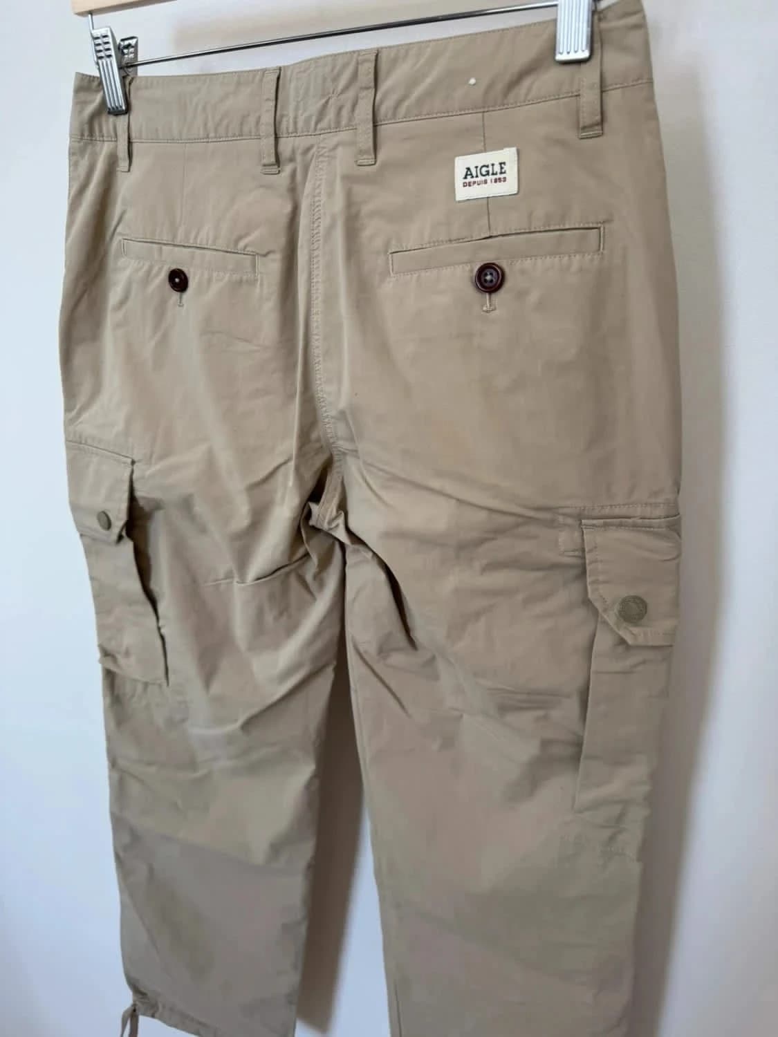 Pantalon technique cargo beige Aigle taille 36 - Photo 4/7