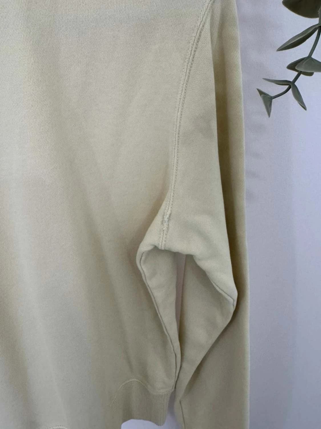Sweat Crewneck coton Calvin Klein Jeans jaune clair logo taille XS - FP2512111 - Photo 8/9