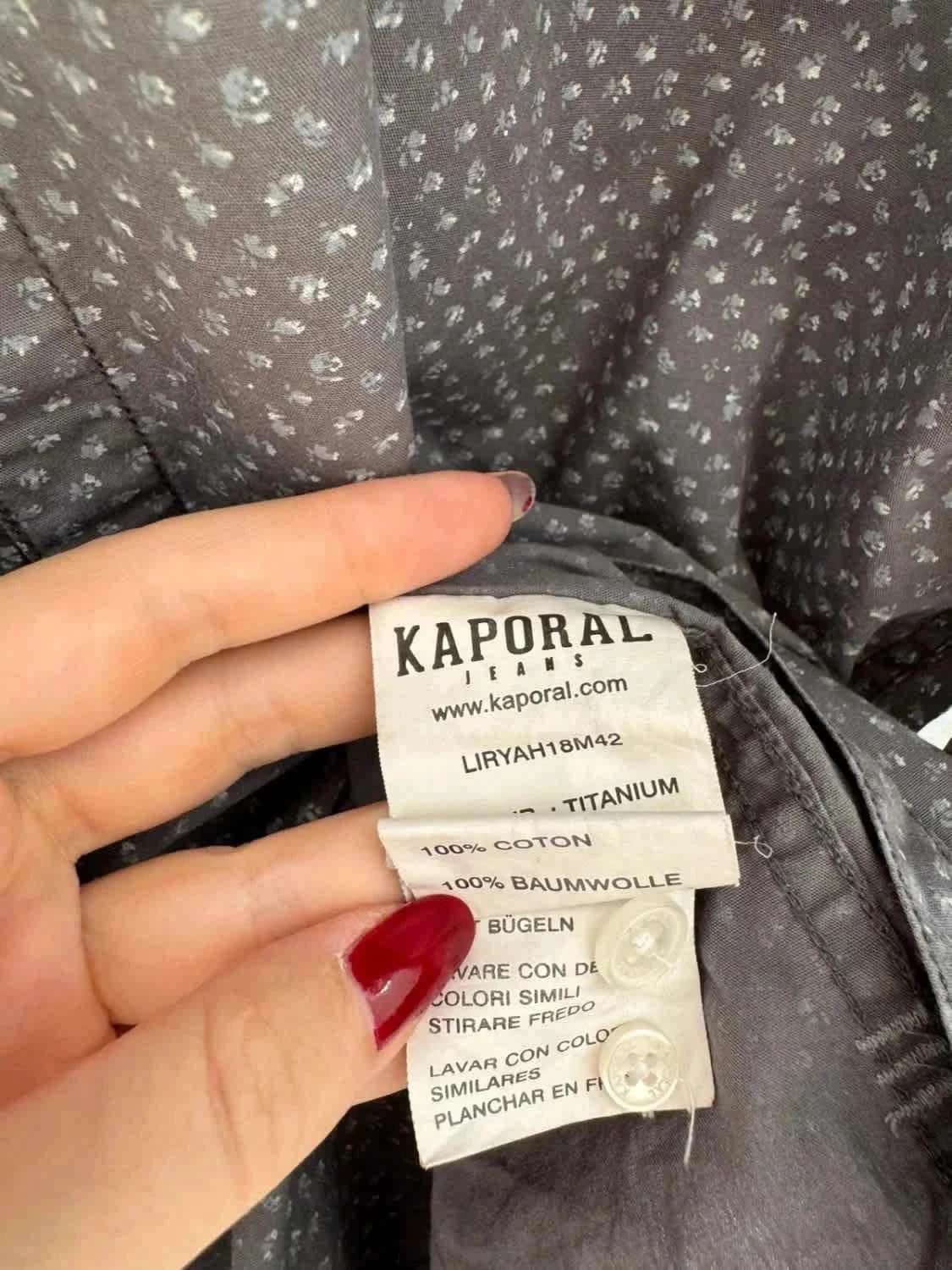 Chemise grise Kaporal à motifs taille XL - Photo 6/8