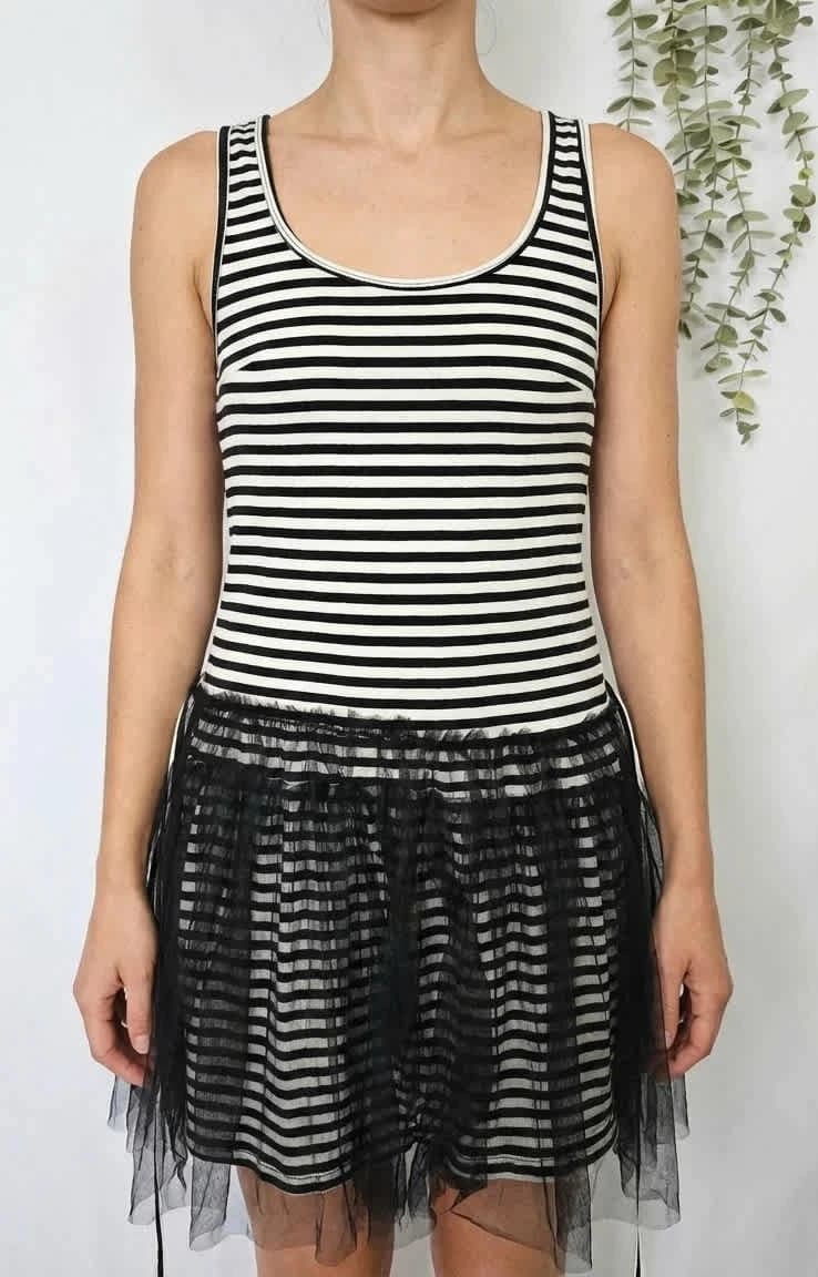 Robe à rayures noire et blanche Molly Bracken taille unique - Photo 1/7