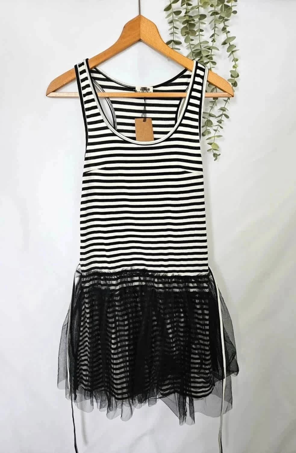 Robe à rayures noire et blanche Molly Bracken taille unique - Photo 3/7