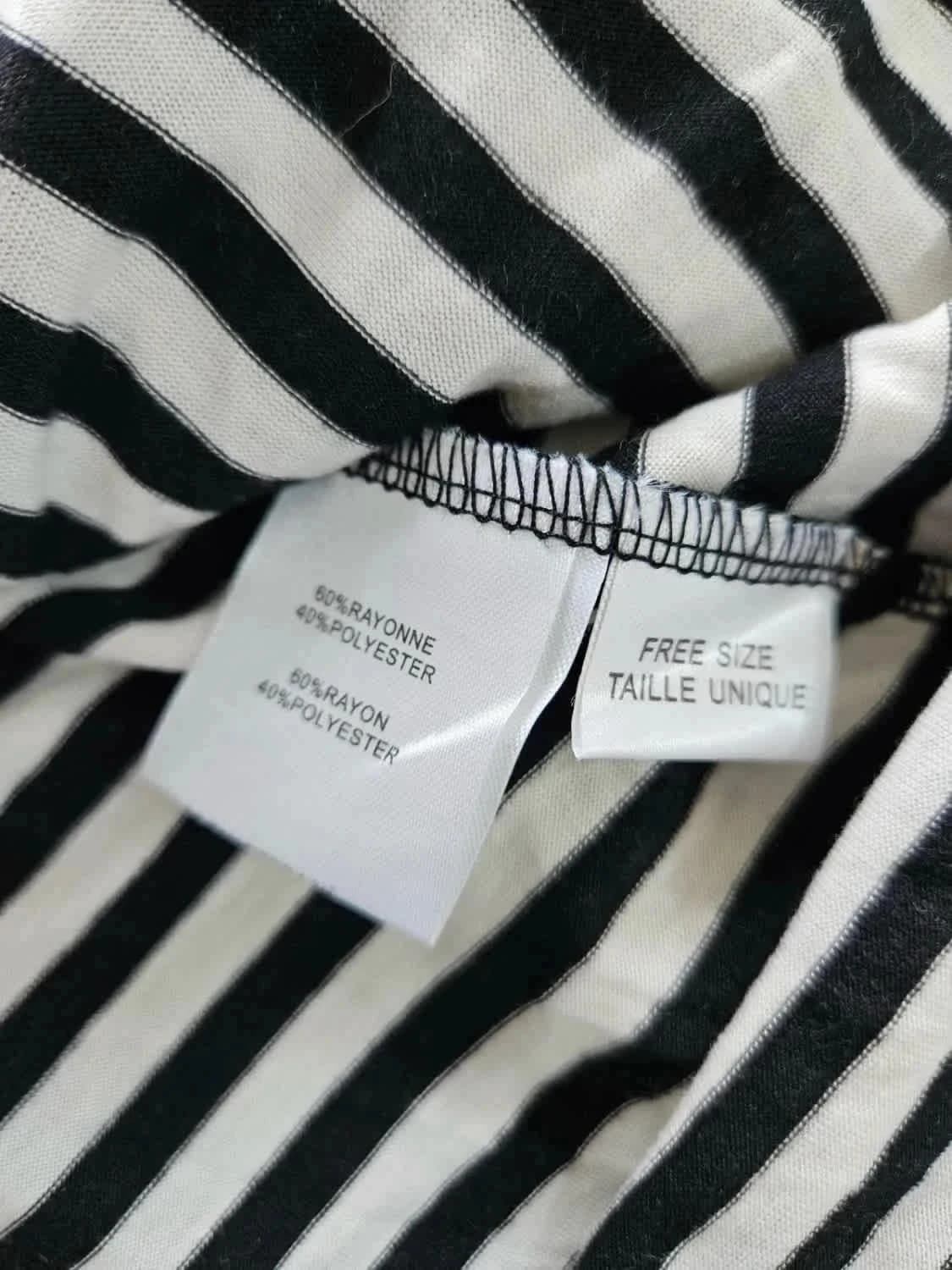 Robe à rayures noire et blanche Molly Bracken taille unique - Photo 7/7