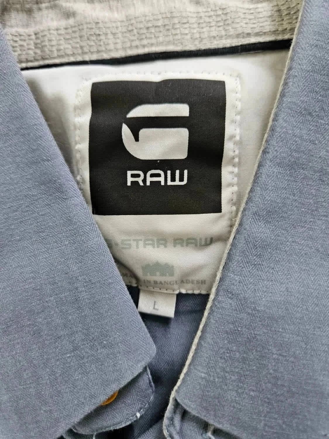 Chemise manches courtes bleue Homme G-Star Raw taille L - Photo 3/7