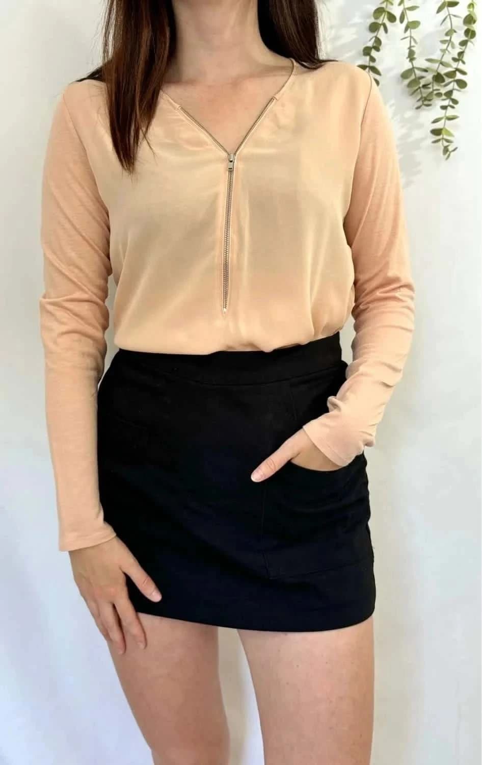 Blouse saumon avec fermeture The Kooples taille XS - Photo 1/6