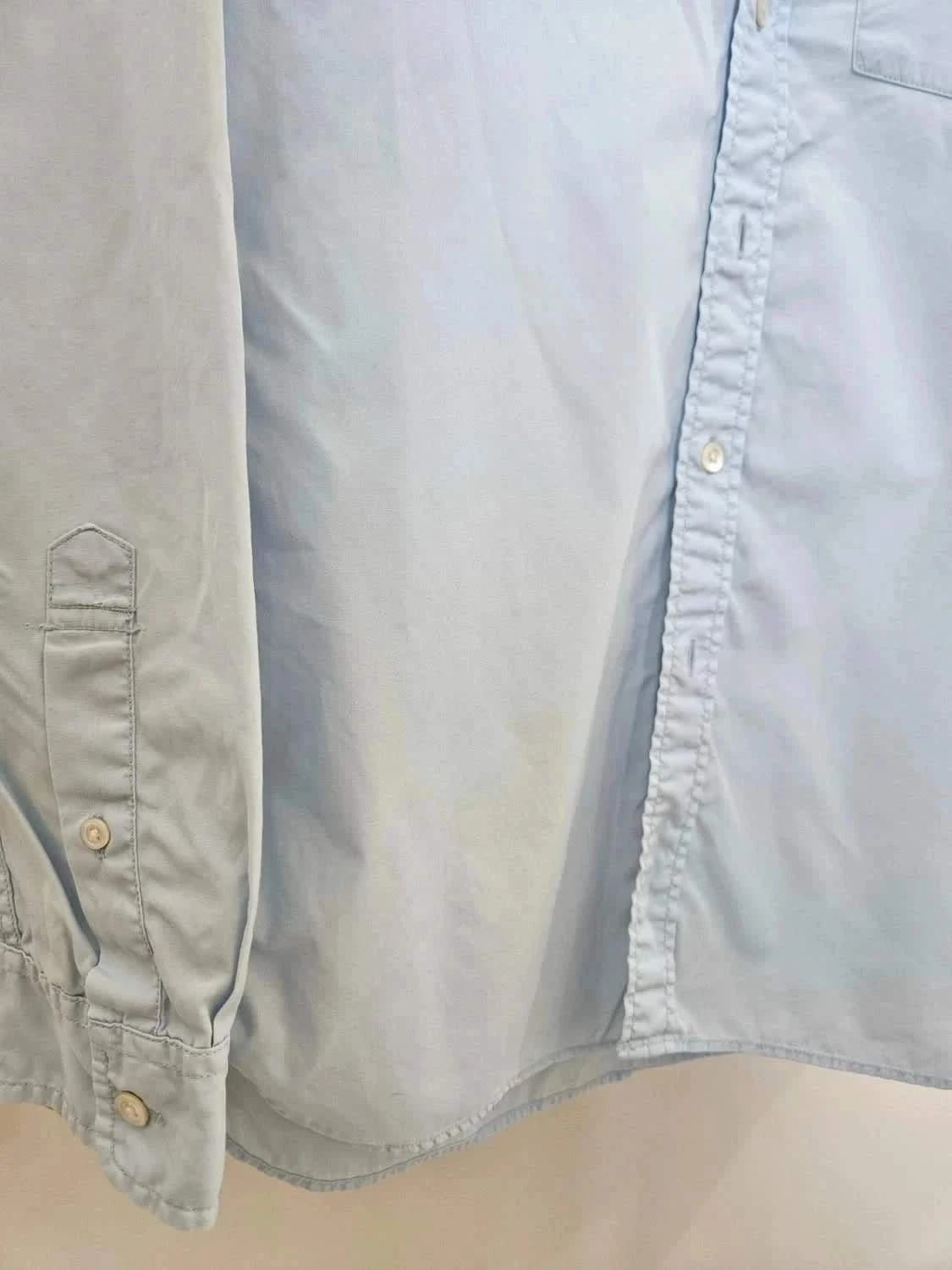 Chemise Ralph Lauren Flag drapeau USA 100% coton bleu clair taille S - Photo 5/10