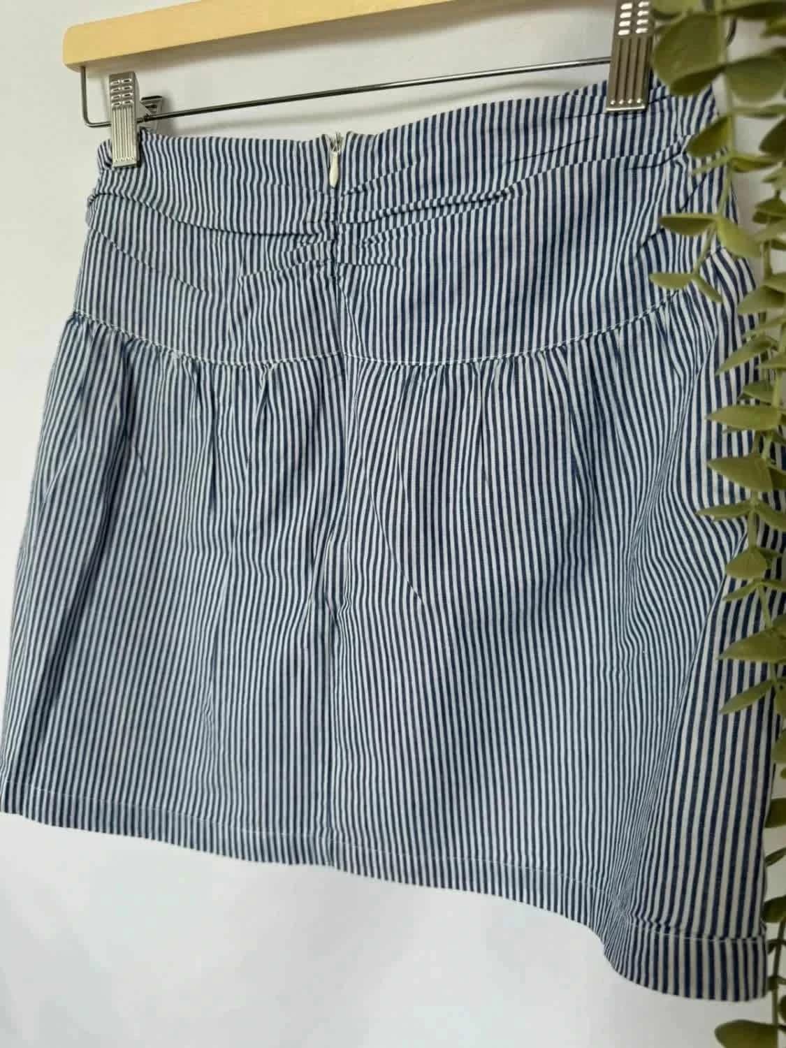 Mini jupe Molly Bracken rayée bleu et blanc taille XS - Photo 6/6