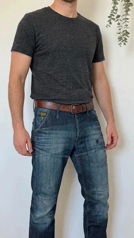 Jean cargo workwear G-Star Raw bleu délavé taille 40 - Photo 1/14