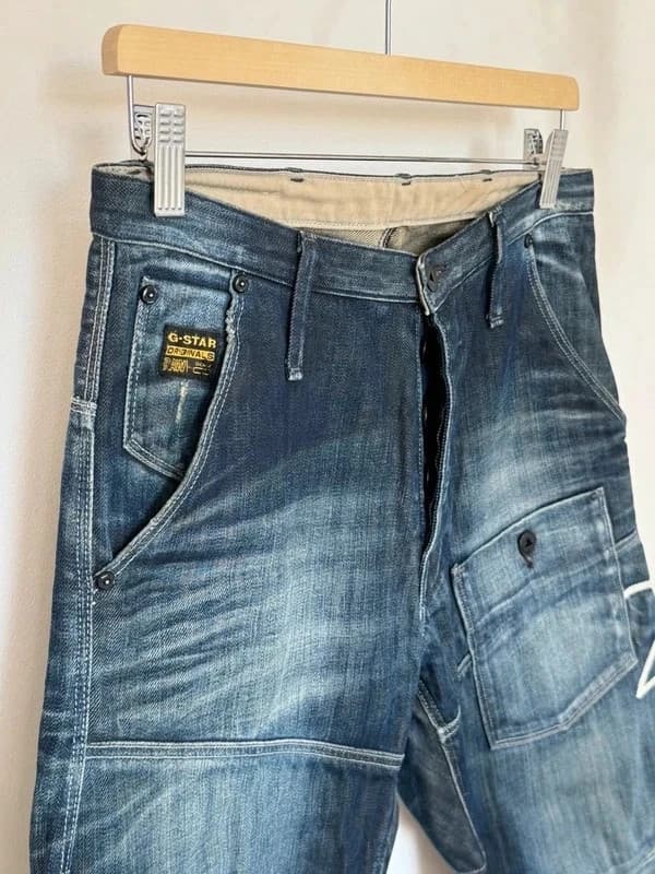 Jean cargo workwear G-Star Raw bleu délavé taille 40 - Photo 3/14
