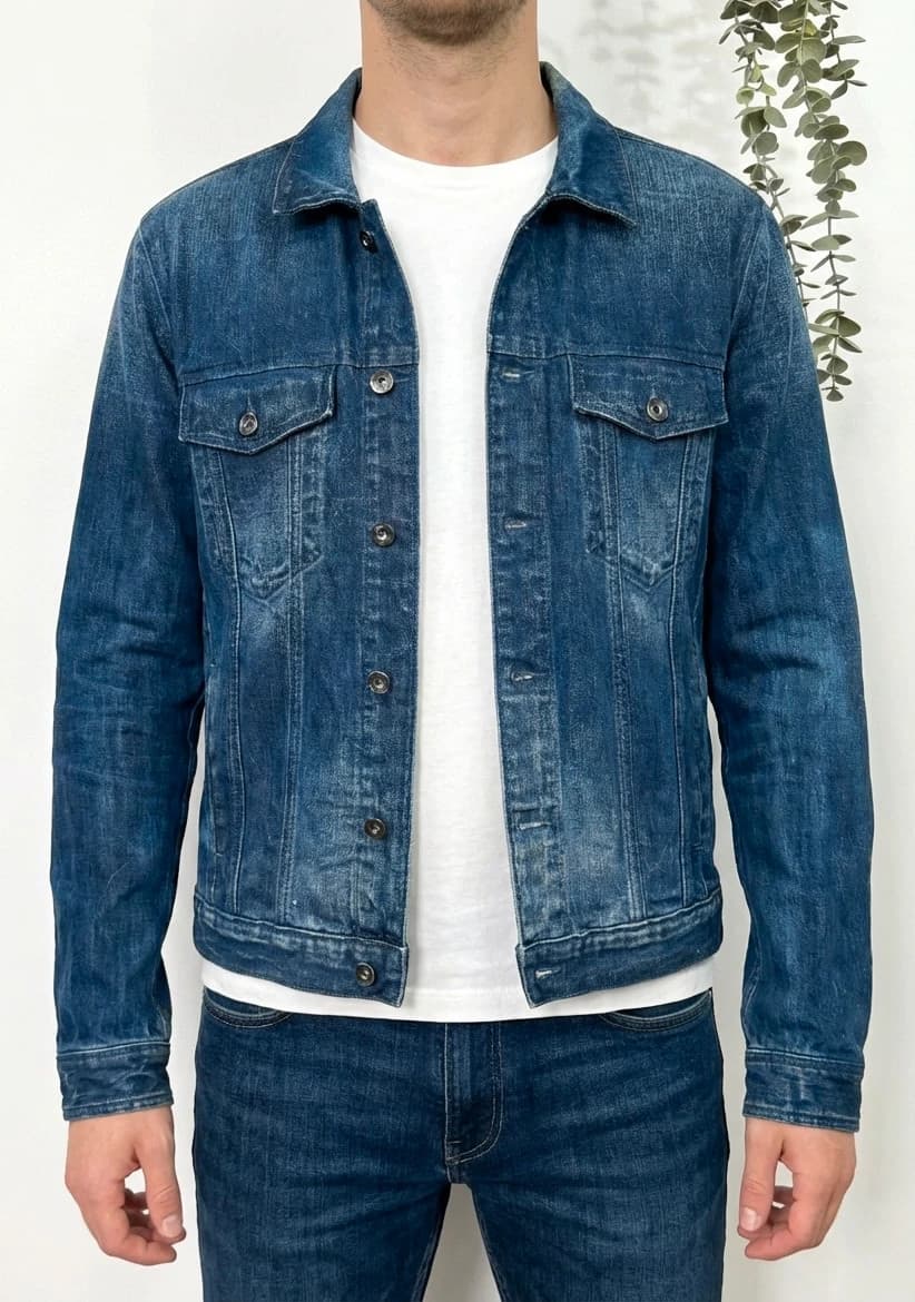 Veste en jean Calvin Klein bleu denim taille M - Photo 1/10