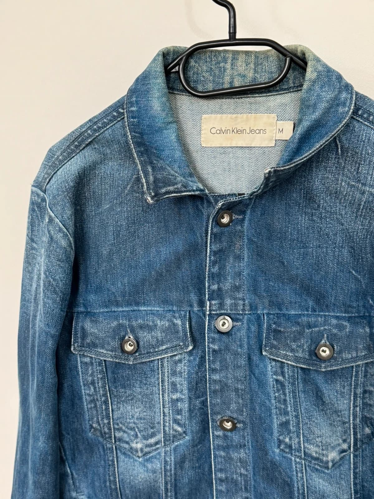 Veste en jean Calvin Klein bleu denim taille M - Photo 7/10
