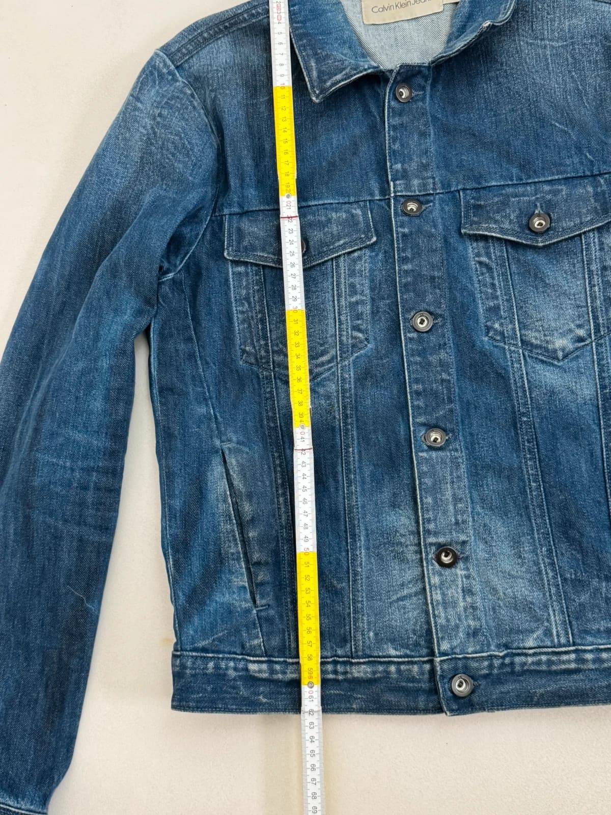 Veste en jean Calvin Klein bleu denim taille M - Photo 10/10