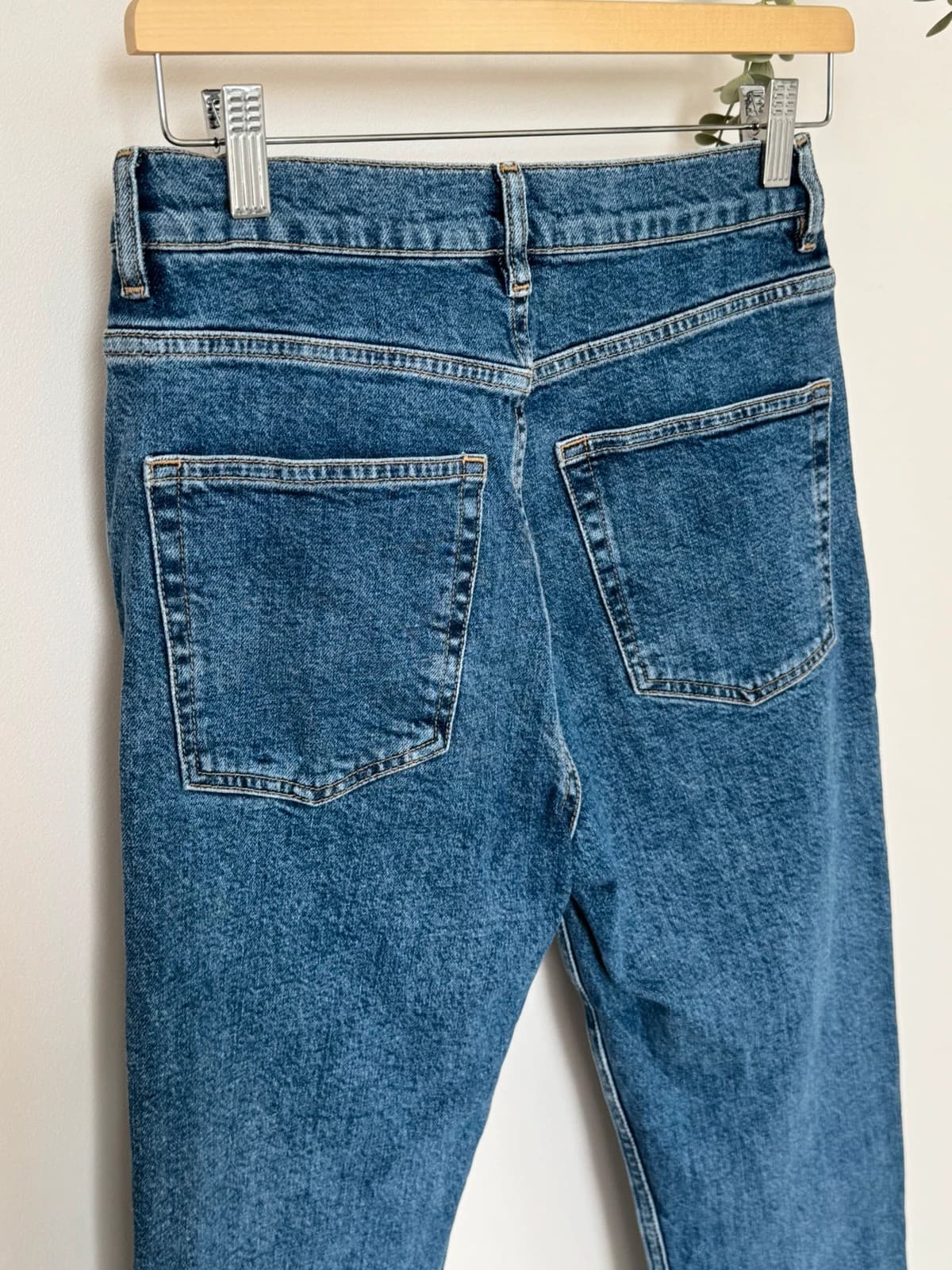 Jean droit taille haute & Other Stories bleu moyen taille W27 - Photo 5/10