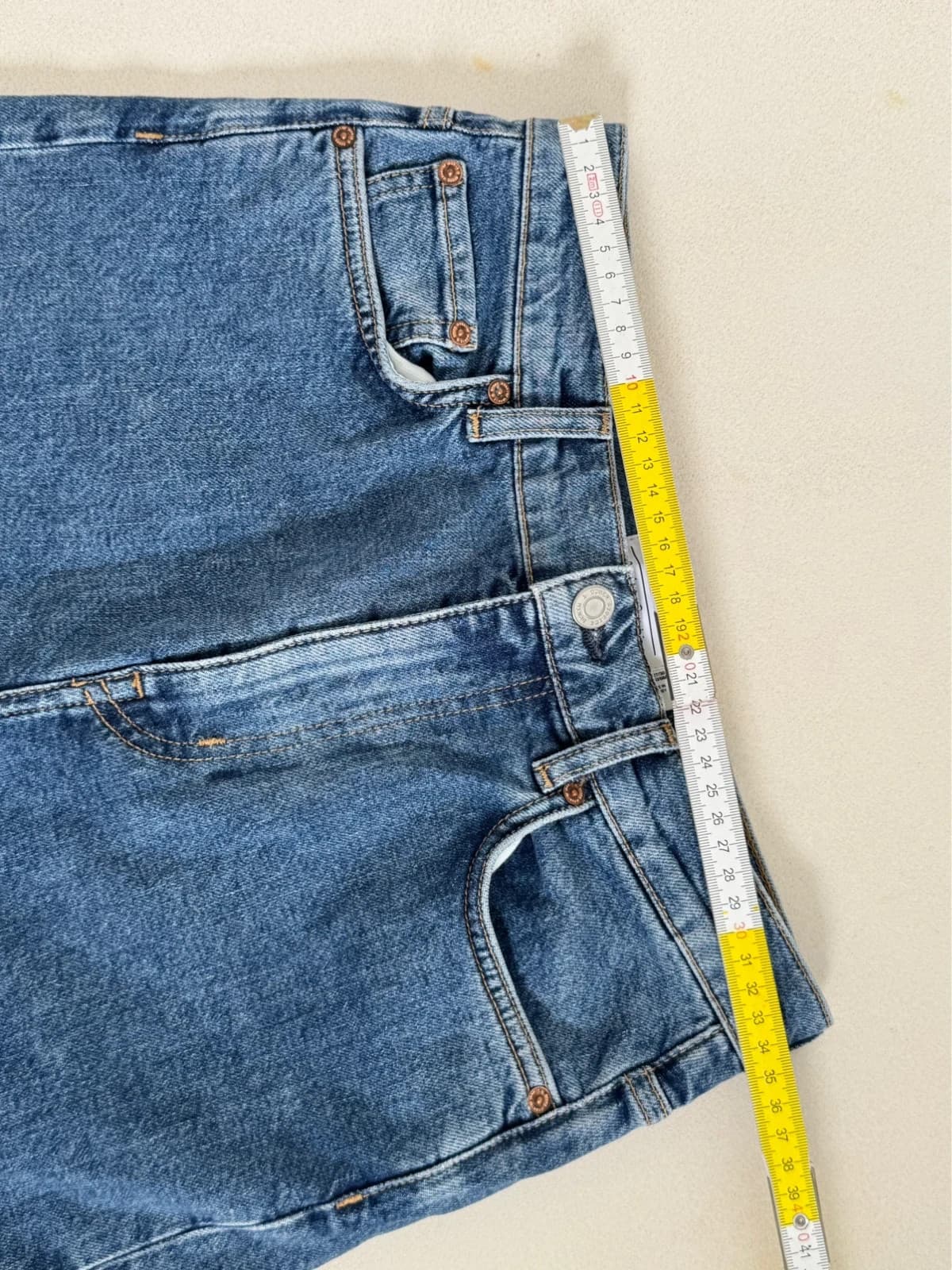 Jean droit taille haute & Other Stories bleu moyen taille W27 - Photo 8/10