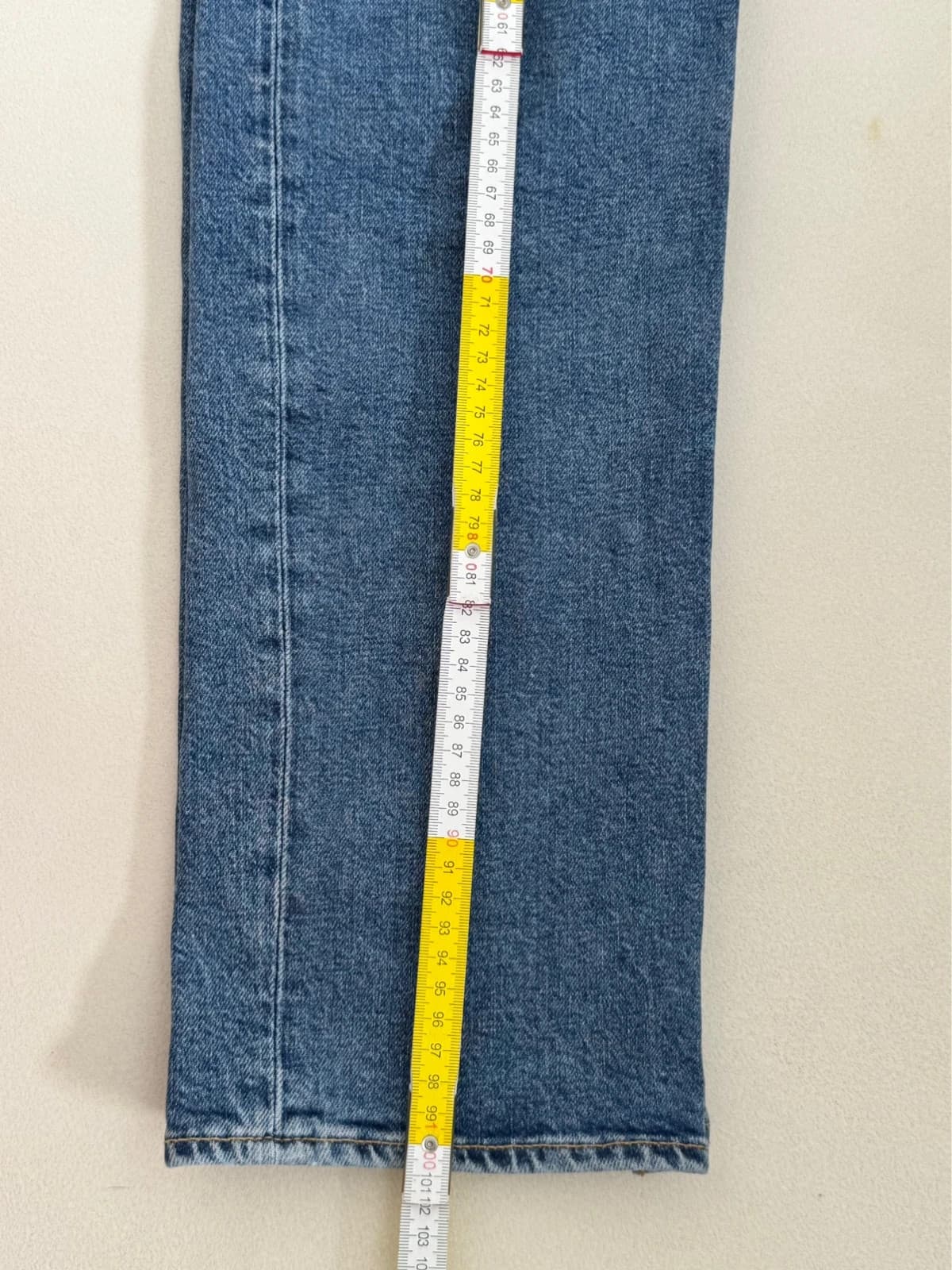 Jean droit taille haute & Other Stories bleu moyen taille W27 - Photo 10/10
