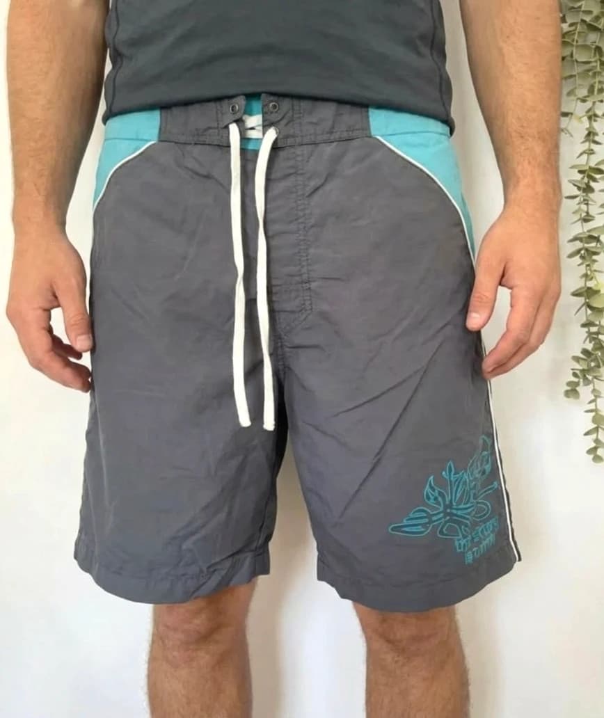 Short de bain gris et bleu Lotto taille XL - Photo 1/6