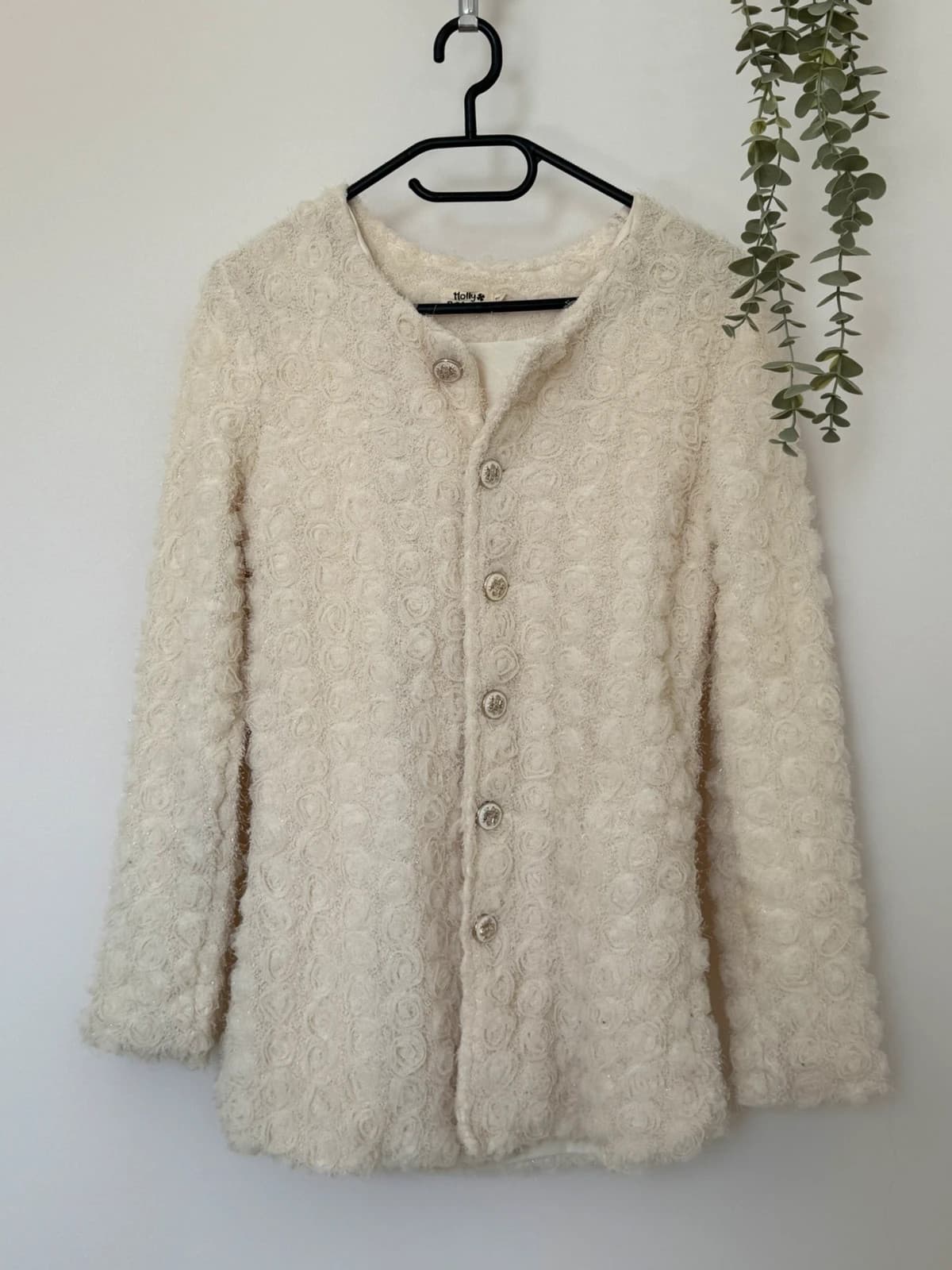 Veste texturée Molly Bracken écru rosaces taille T1/XS - Photo 2/9