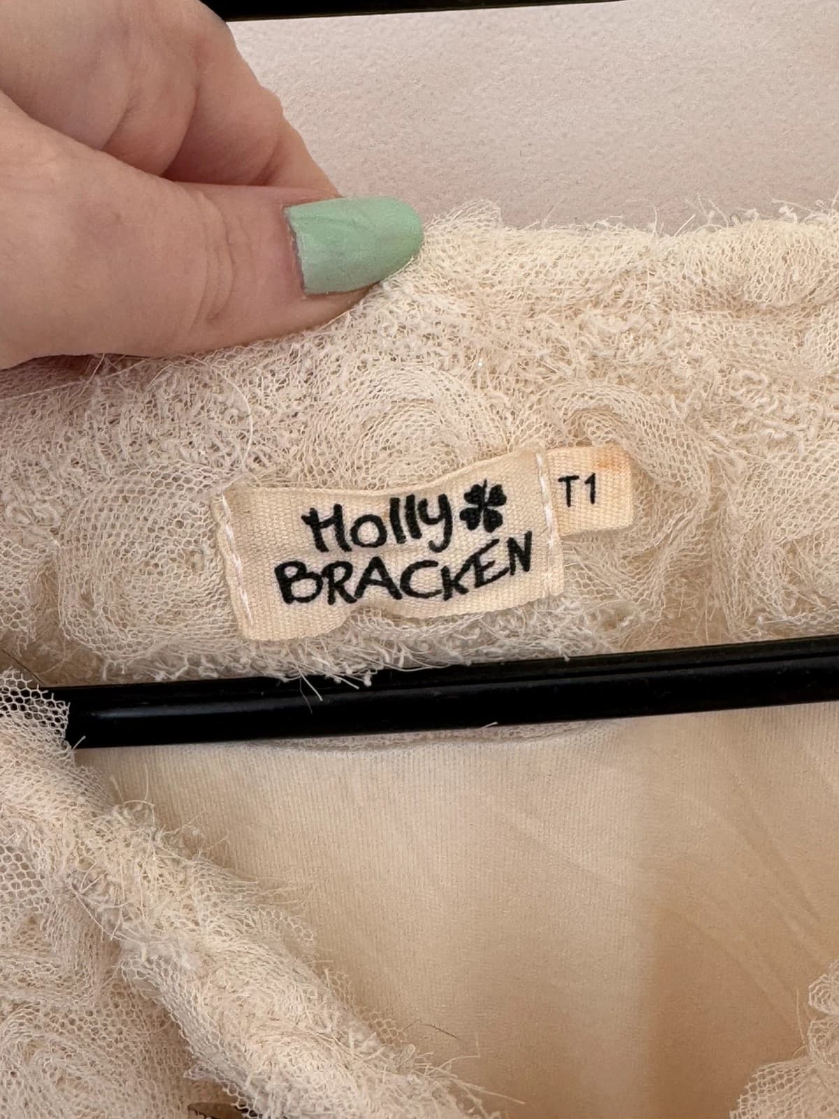 Veste texturée Molly Bracken écru rosaces taille T1/XS - Photo 5/9