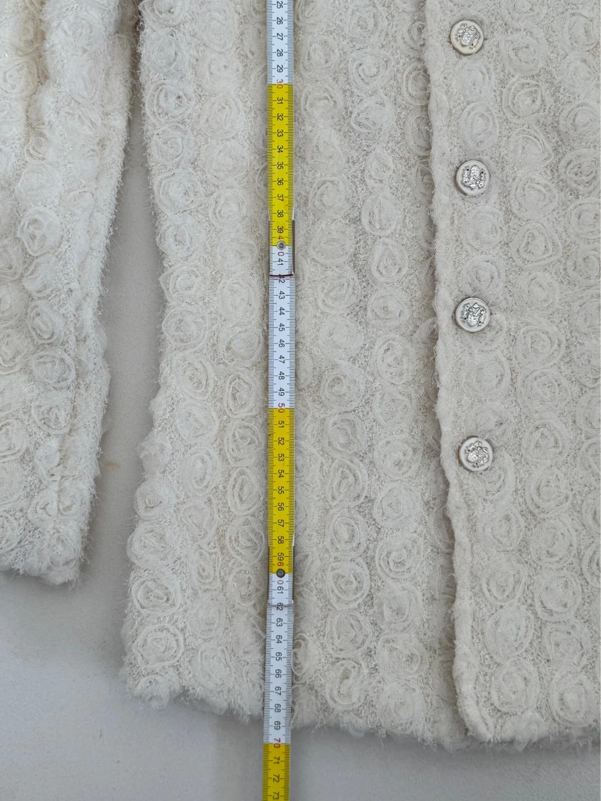 Veste texturée Molly Bracken écru rosaces taille T1/XS - Photo 9/9