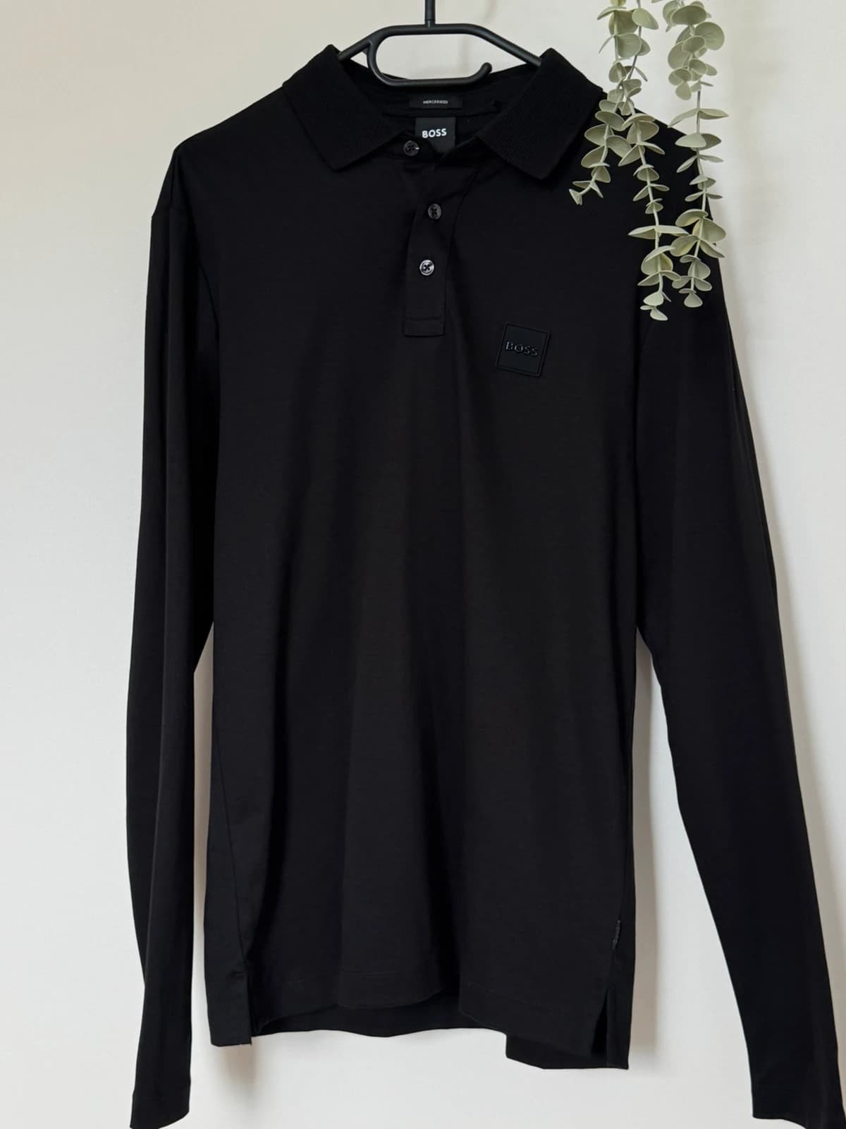 Polo manches longues Boss noir Mercerised Pado taille S - FP260332 - Photo 2/11